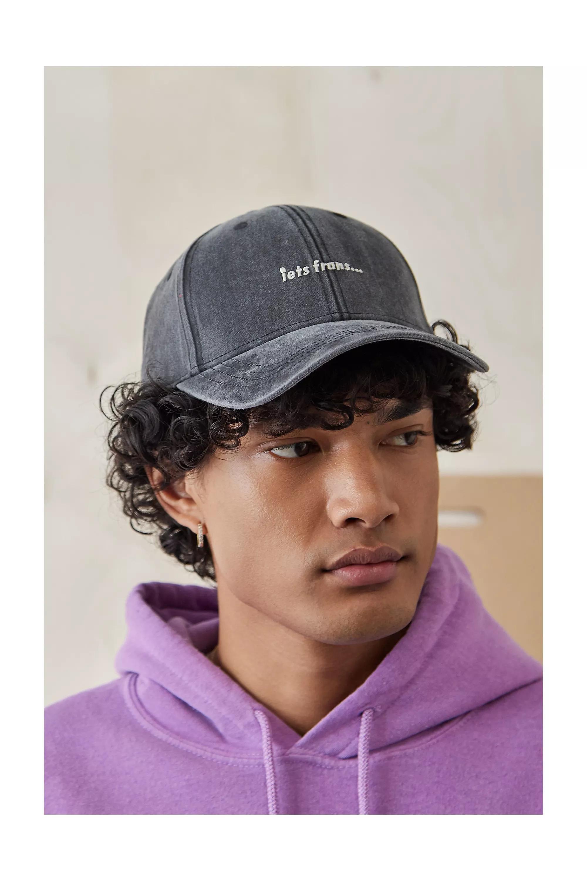 Black Iets Frans... Washed Baseball Cap, BLK, large image number 2
