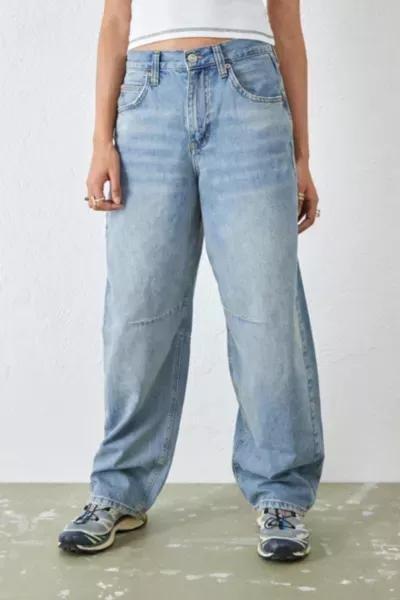 Blue Light Denim Boyfriend Jeans, , large image number 2