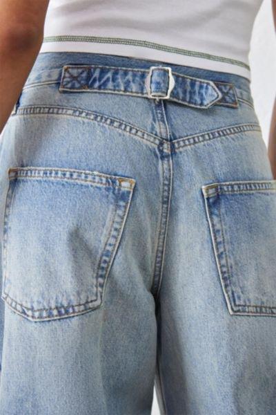 Blue Light Denim Boyfriend Jeans, , large image number 4