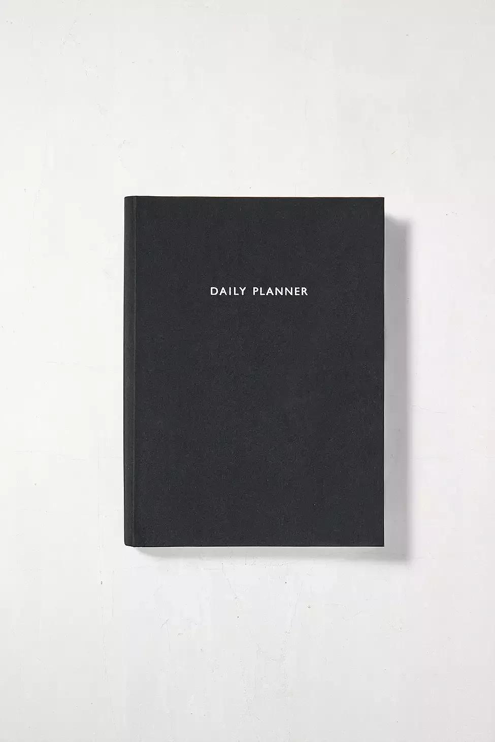 Black Daily Planner, , large image number 0