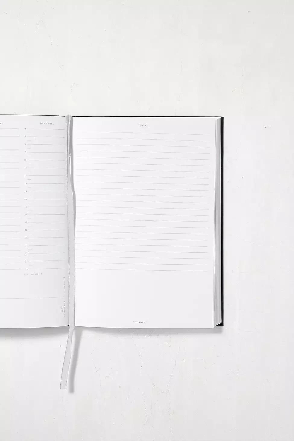 Black Daily Planner, , large image number 1