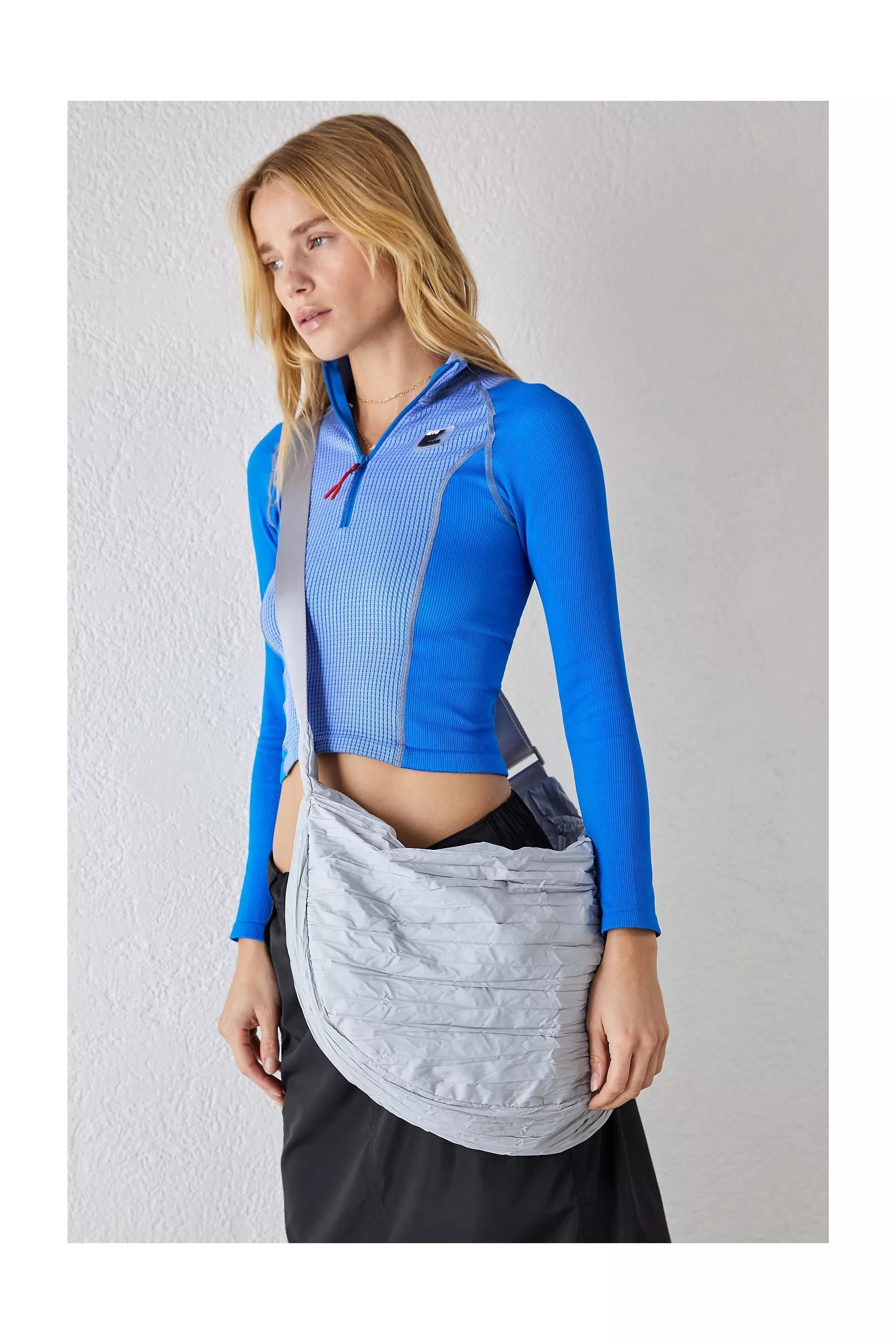 Grey Textured Sling Bag, , large image number 0