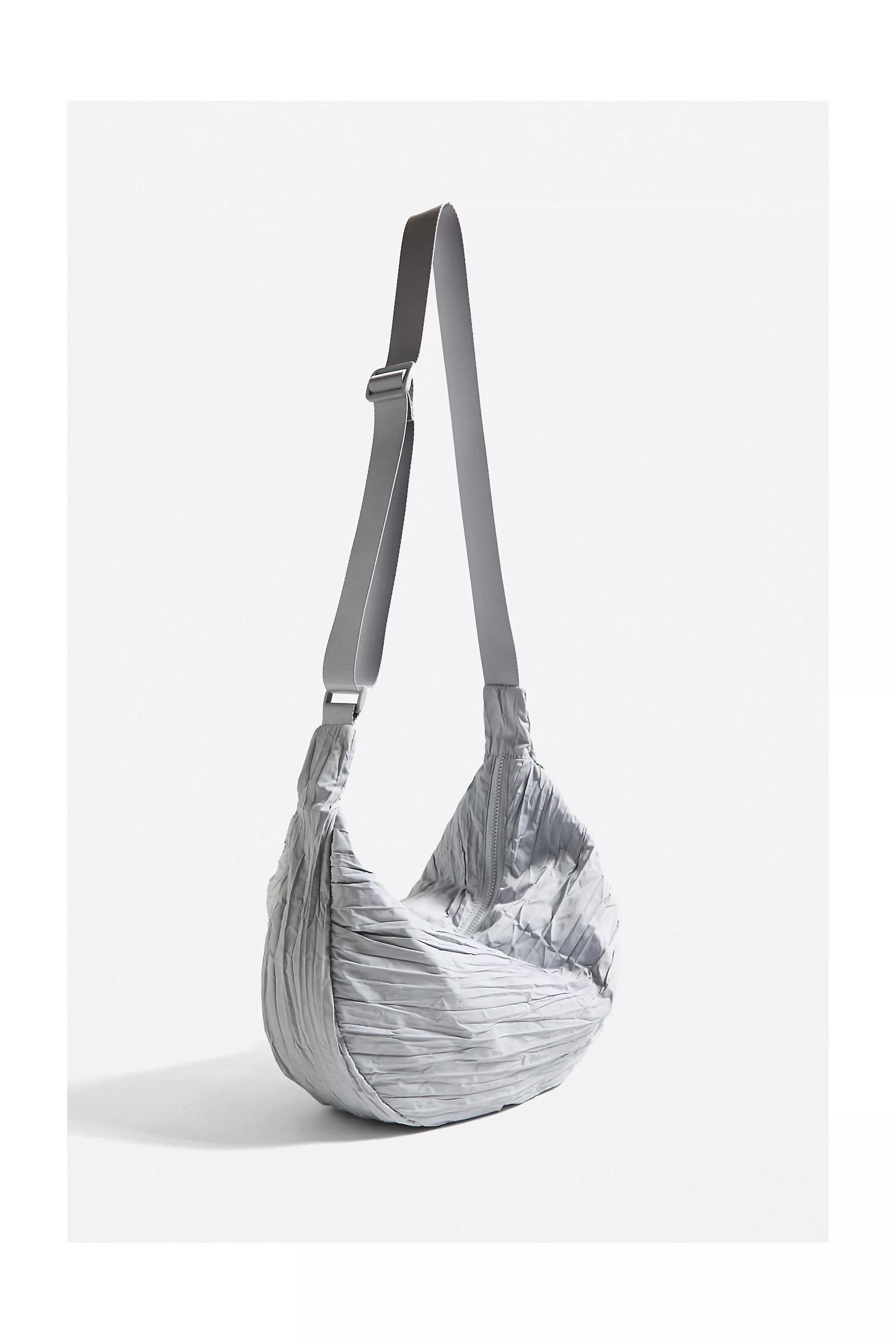Grey Textured Sling Bag, , large image number 1