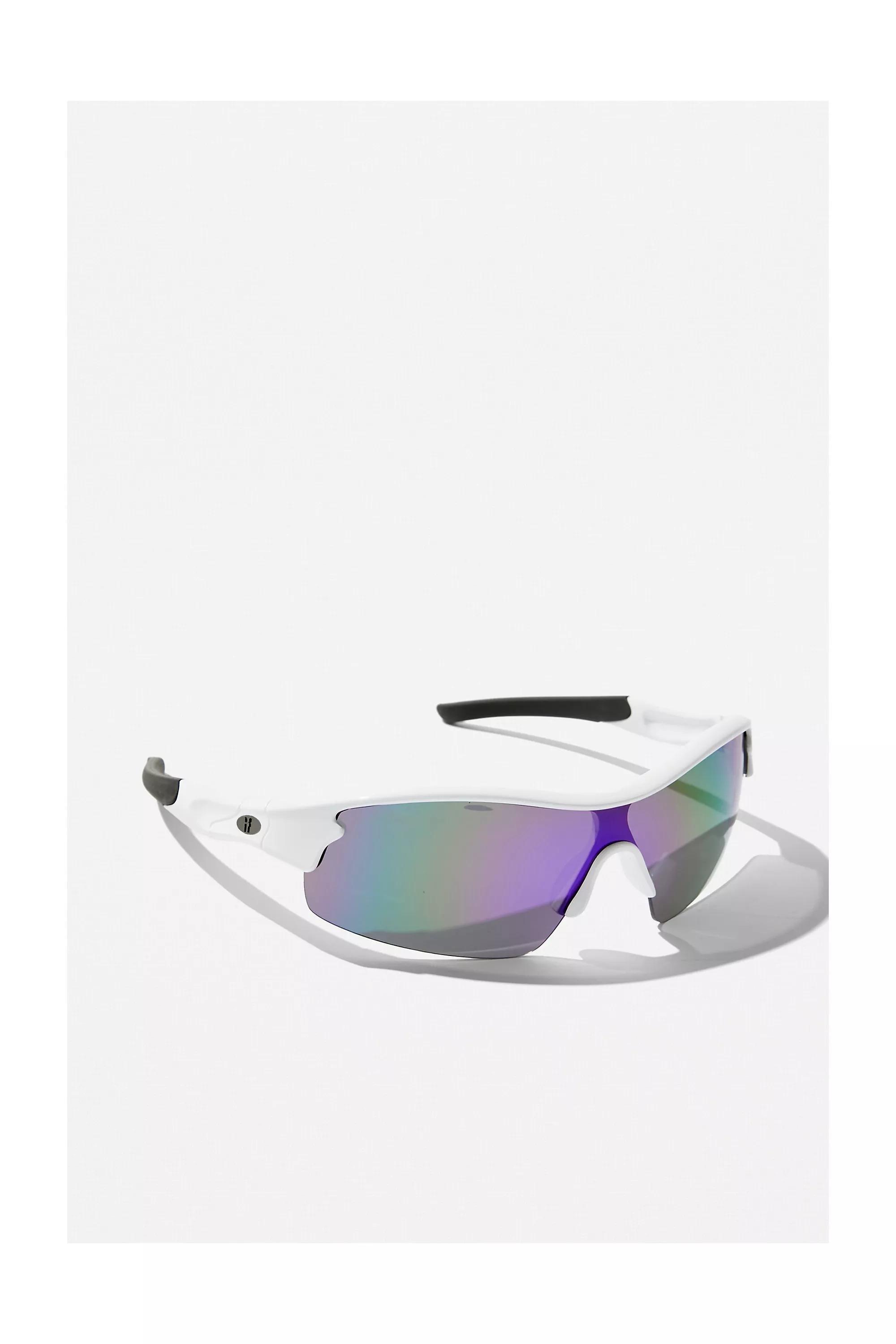 White Recycled Firdous Visor Sunglasses, , large image number 3