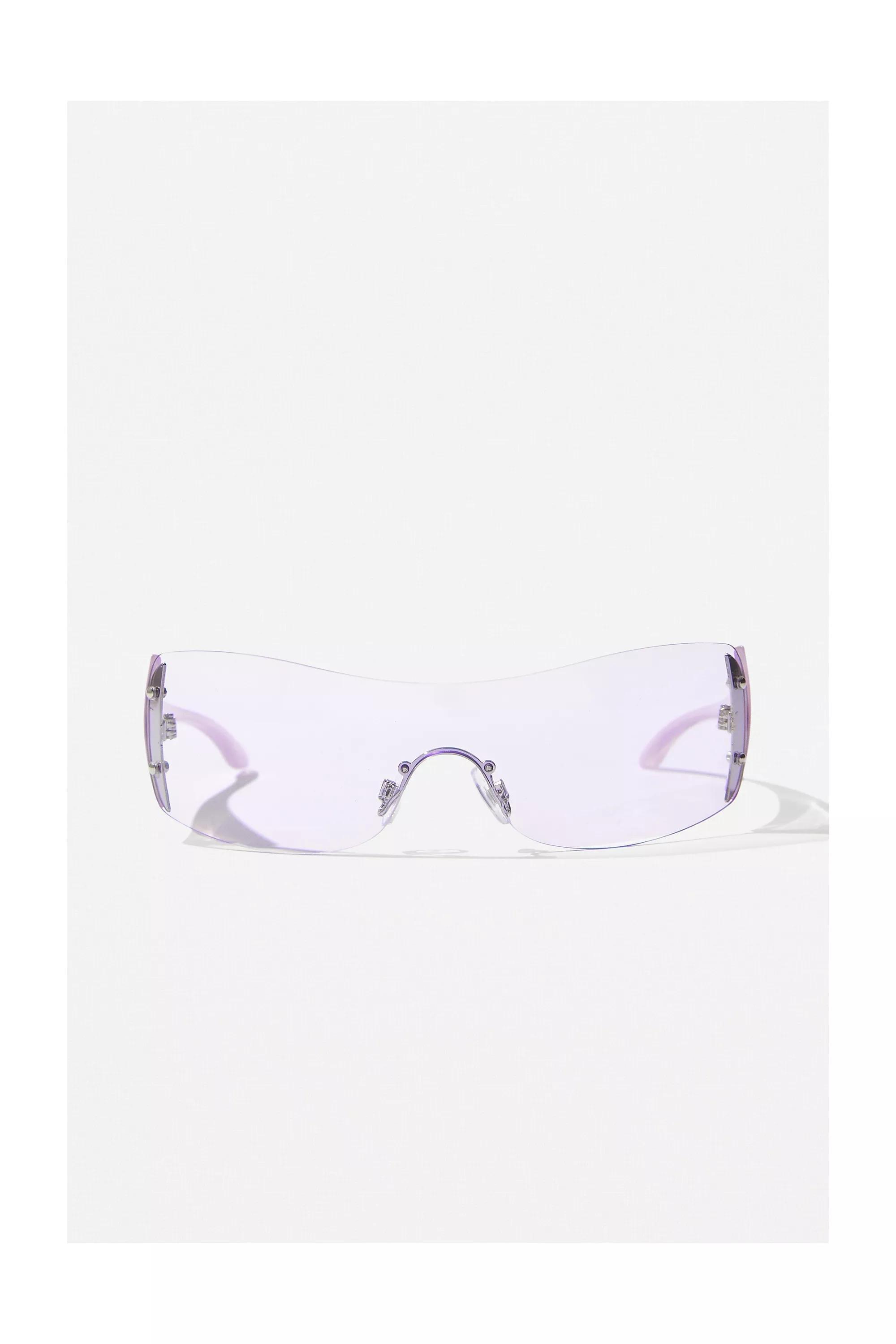Purple Eloise Visor Sunglasses, , large image number 0