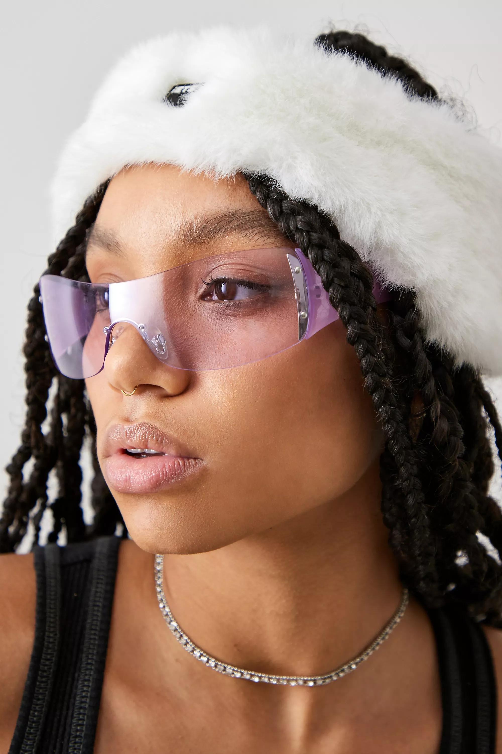 Purple Eloise Visor Sunglasses, , large image number 1