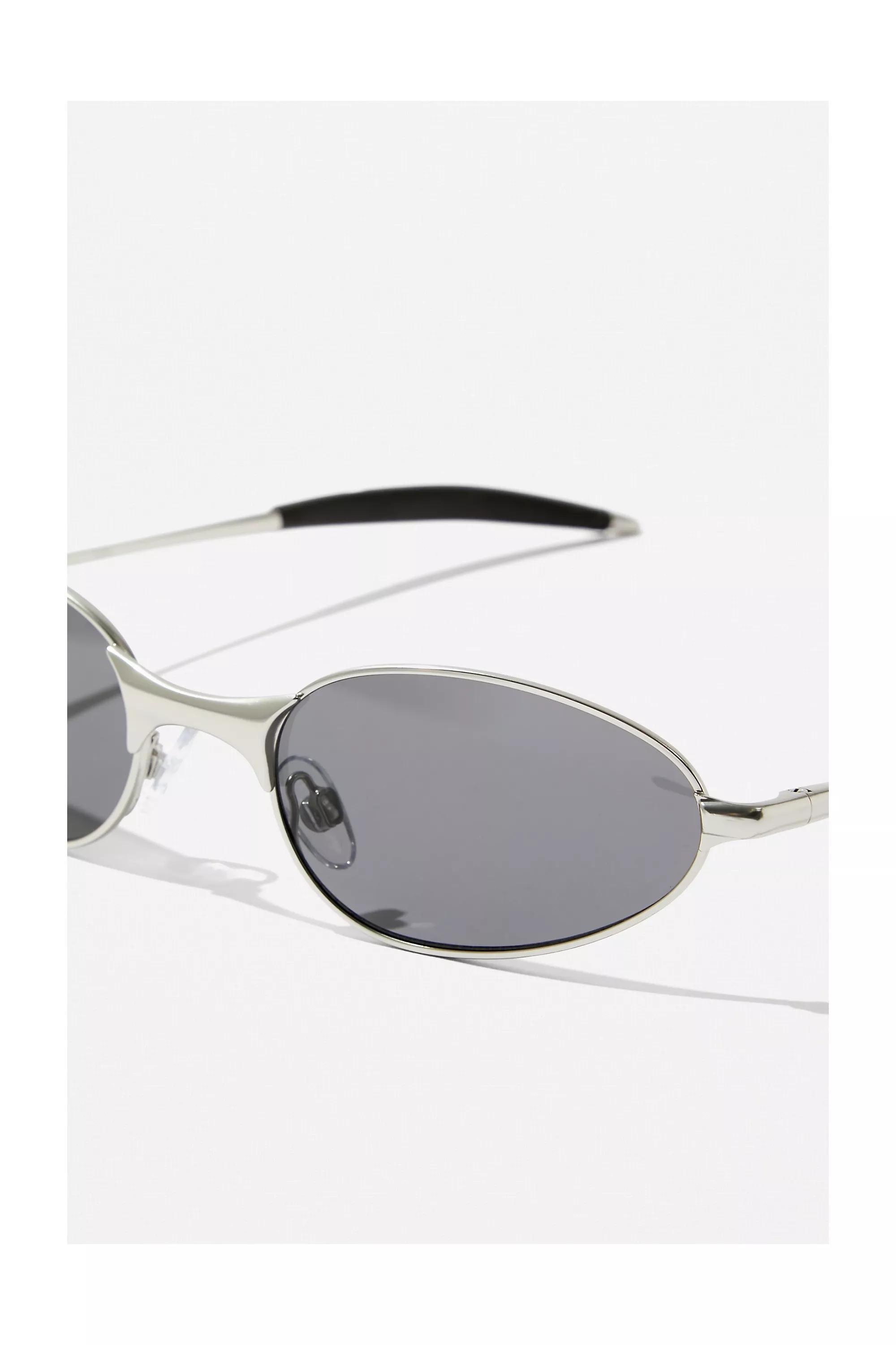 Silver Metal Matrix Sunglasses, , large image number 3