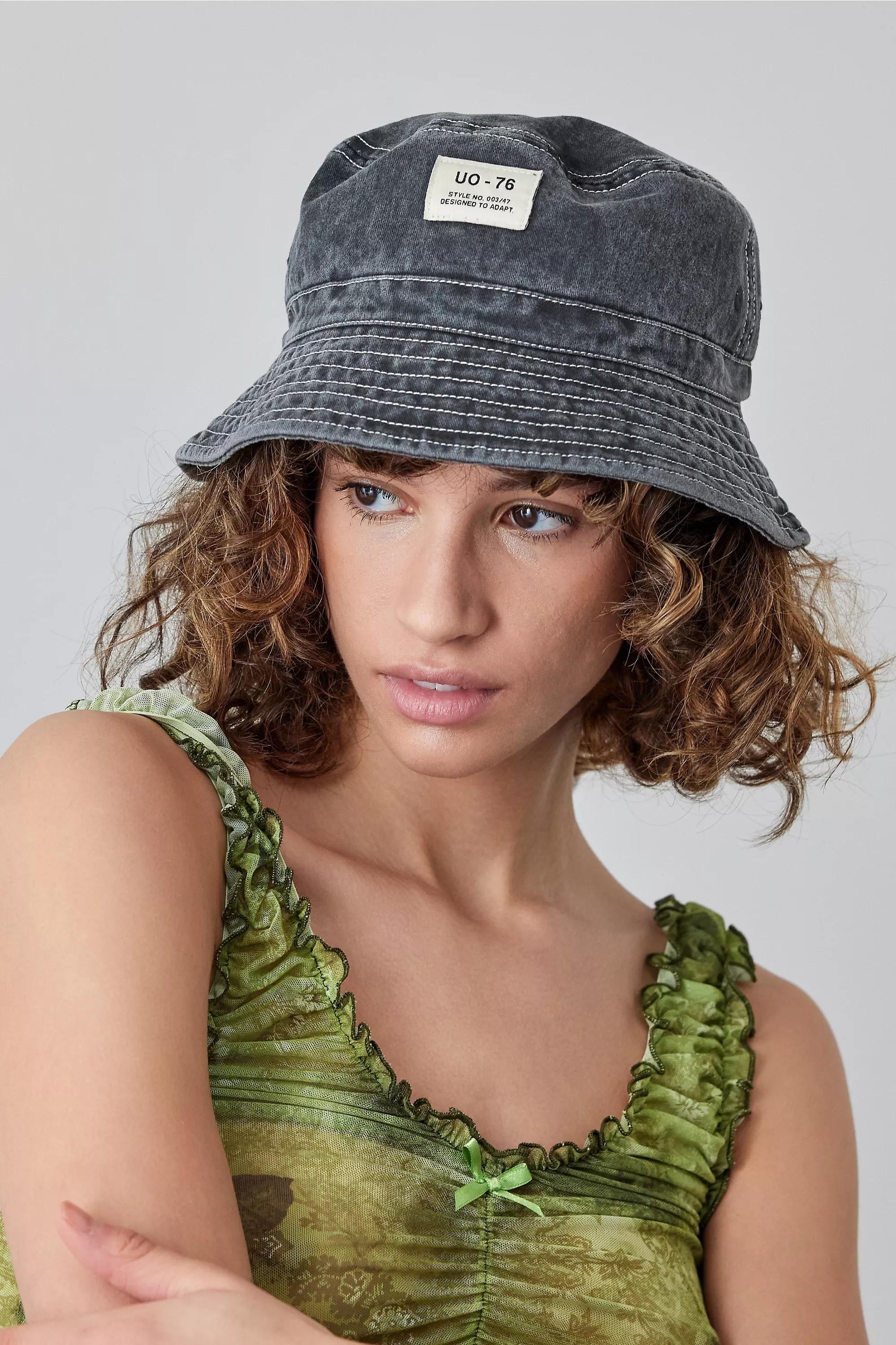 Black Uo-76 Bucket Hat, , large image number 0