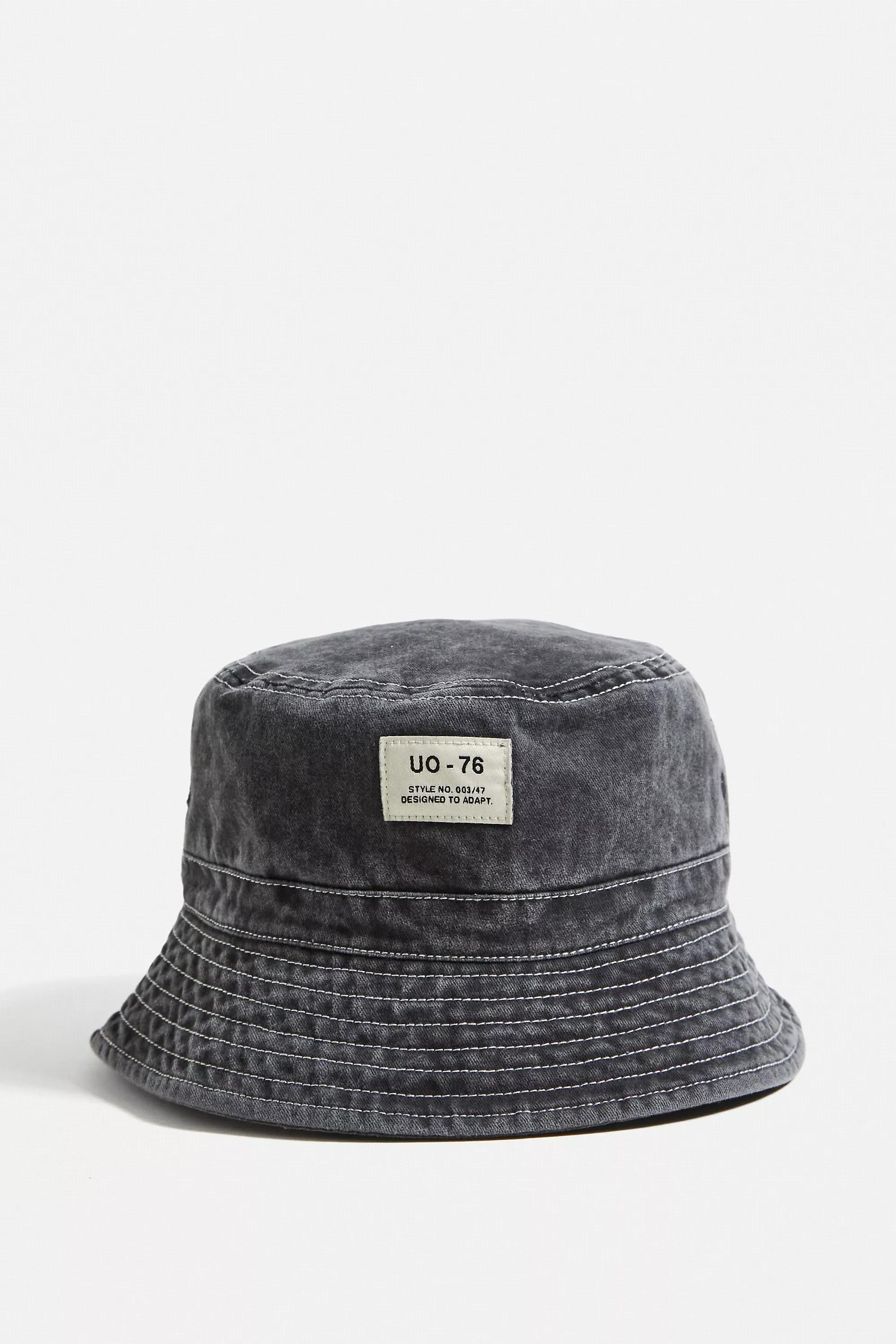 Black Uo-76 Bucket Hat, , large image number 1