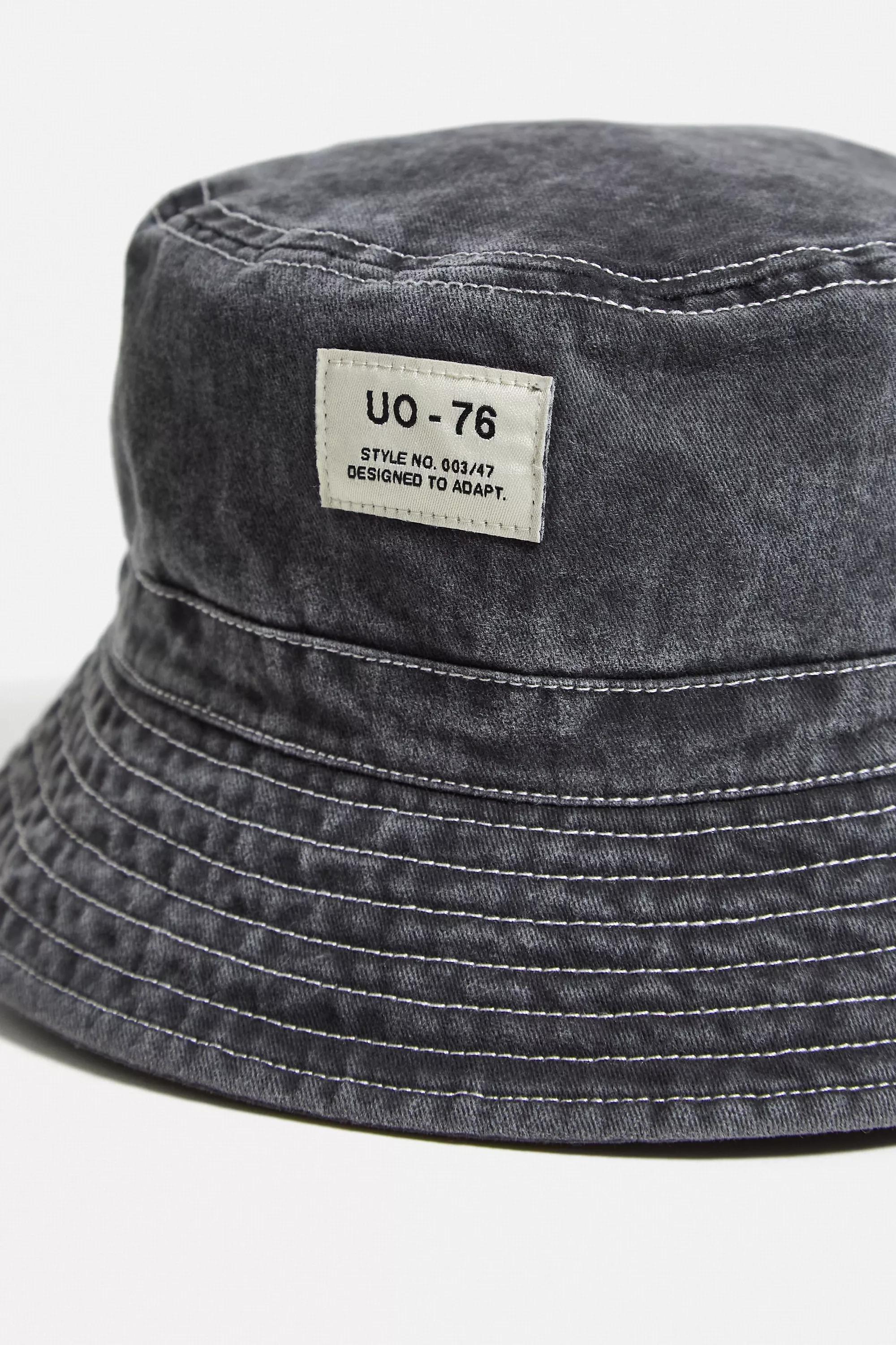 Black Uo-76 Bucket Hat, , large image number 2