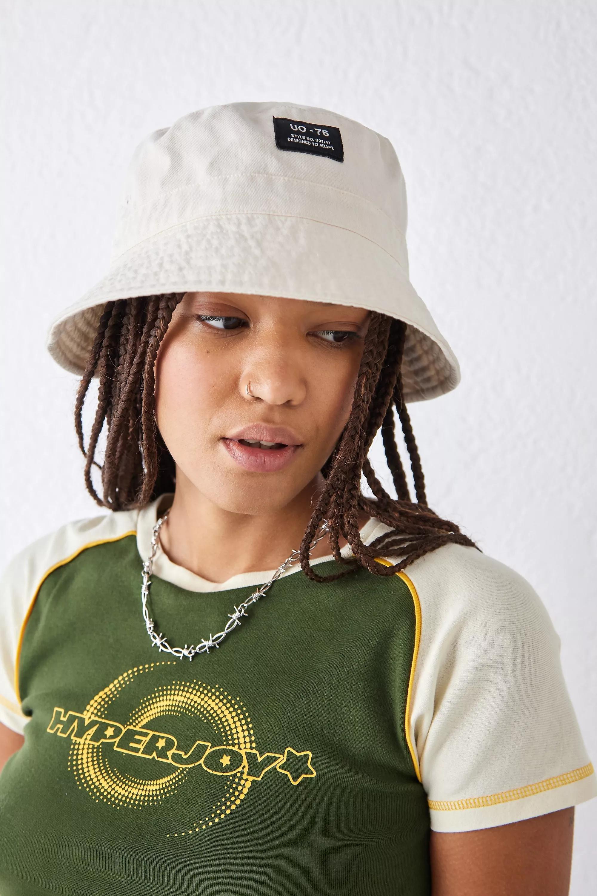 Urban Outfitters - Cream Uo-76 Bucket Hat