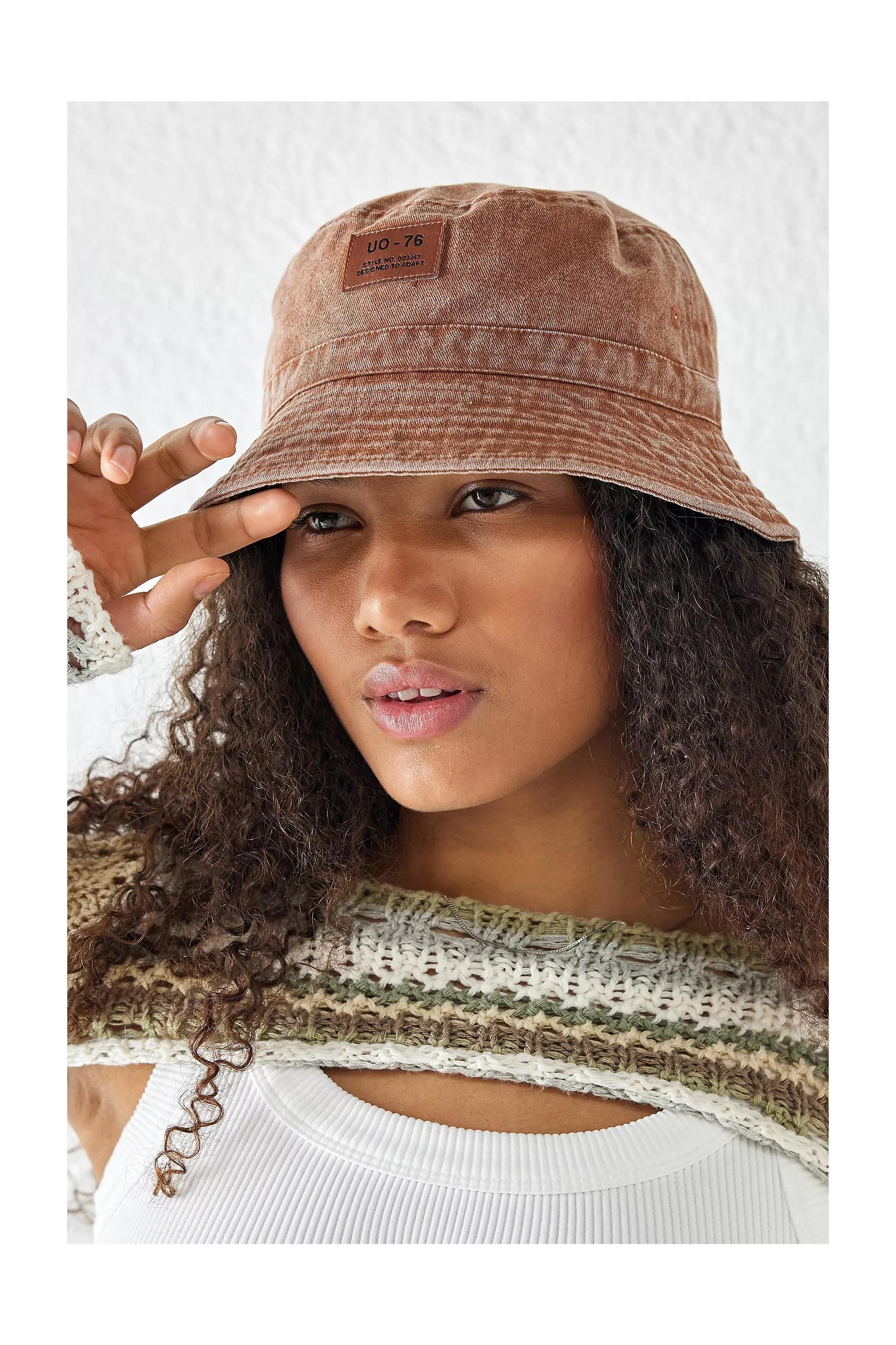 Brown Uo-76 Bucket Hat, , large image number 0