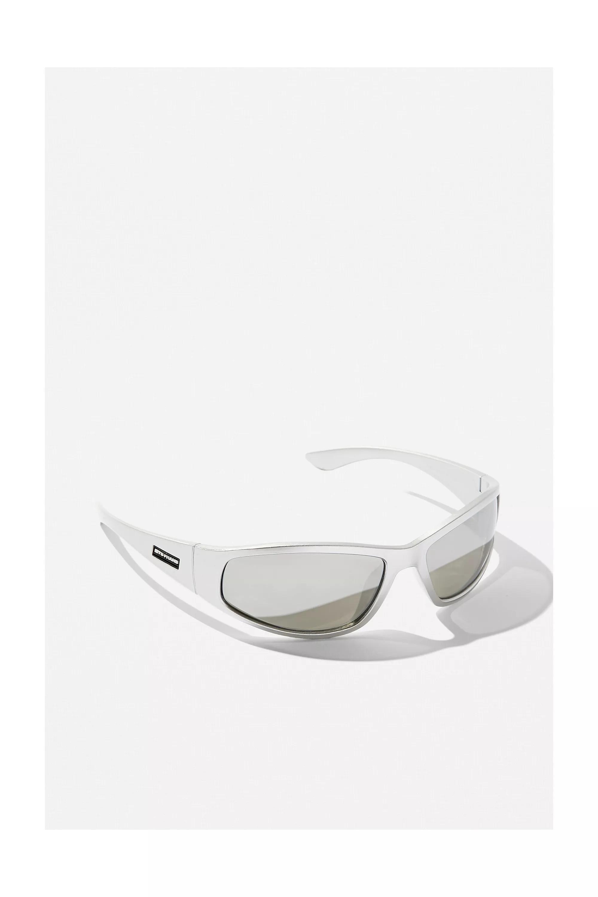 Silver Sports Wrap Sunglasses, SLVR, large image number 1