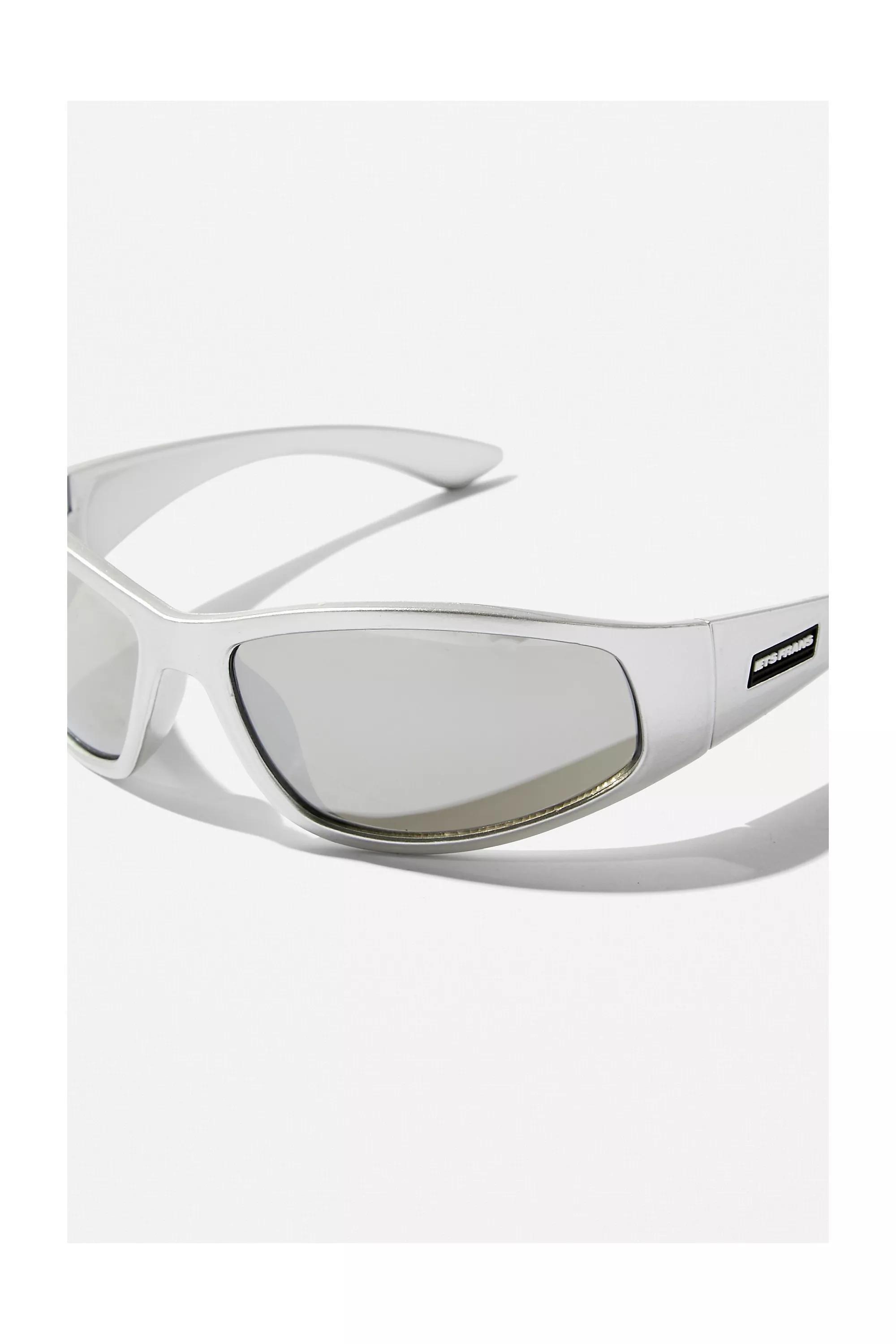 Silver Sports Wrap Sunglasses, SLVR, large image number 3