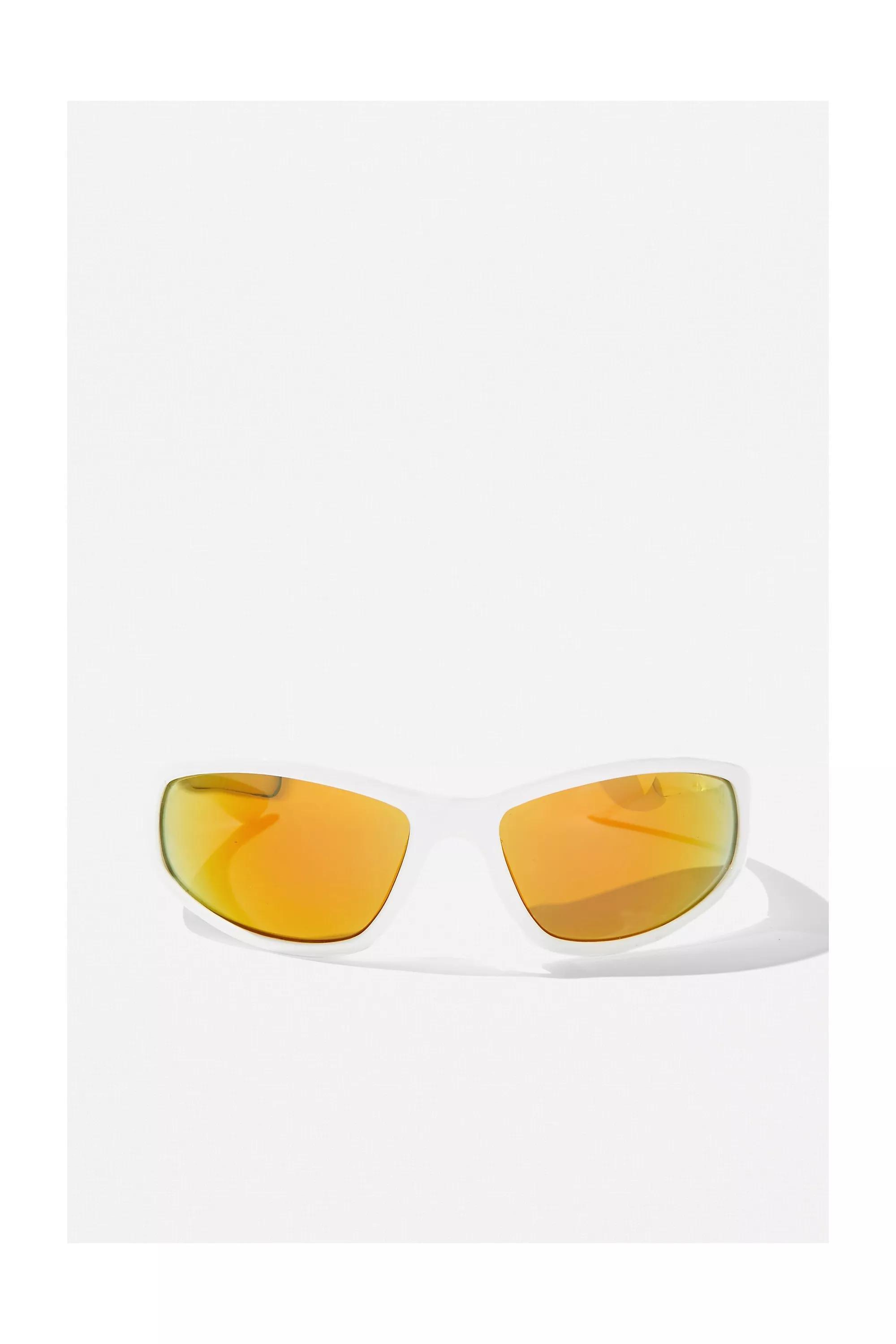 Urban Outfitters - White Sports Wrap Sunglasses