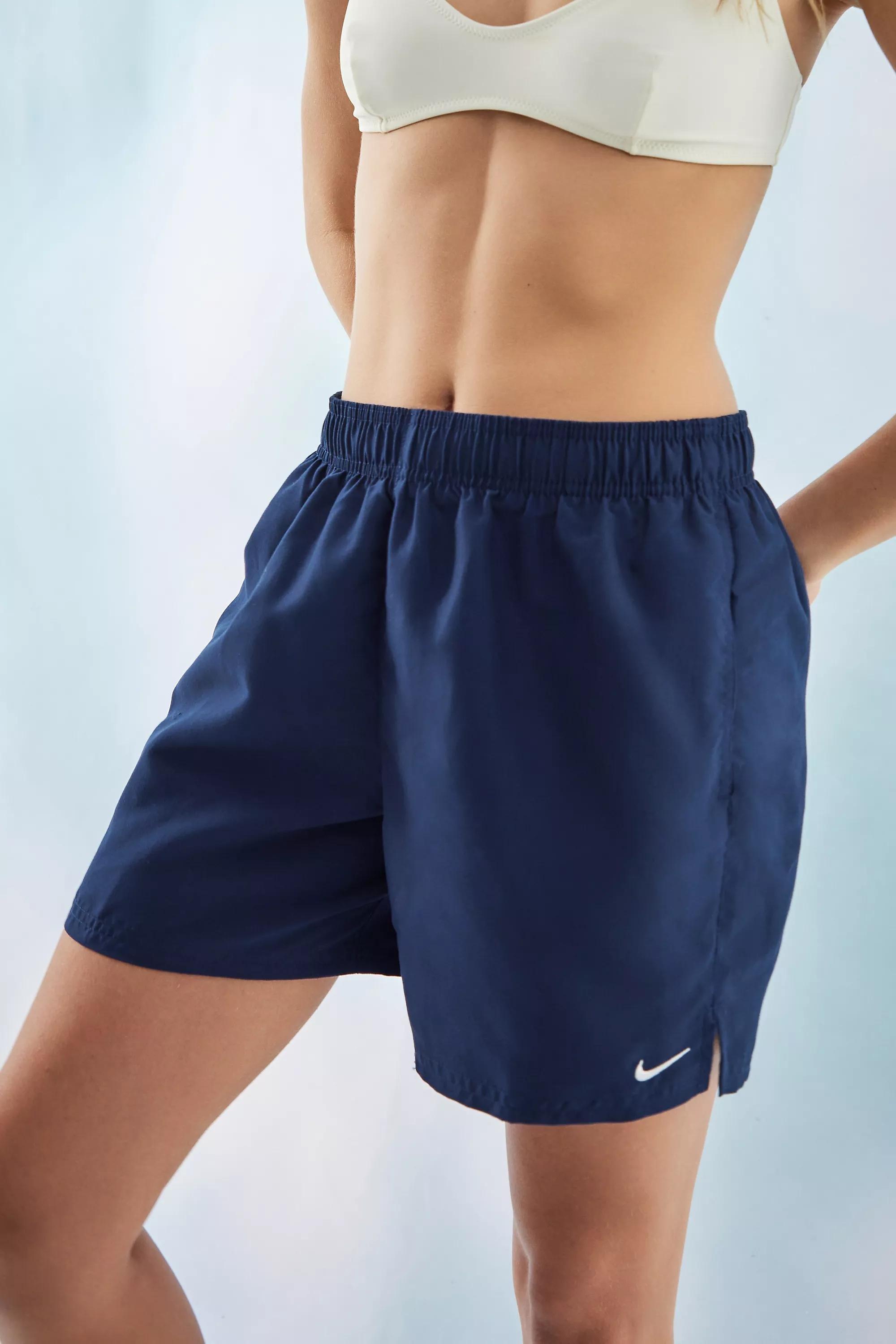 Navy Solid Midnight Nike Swim Shorts, , large image number 5