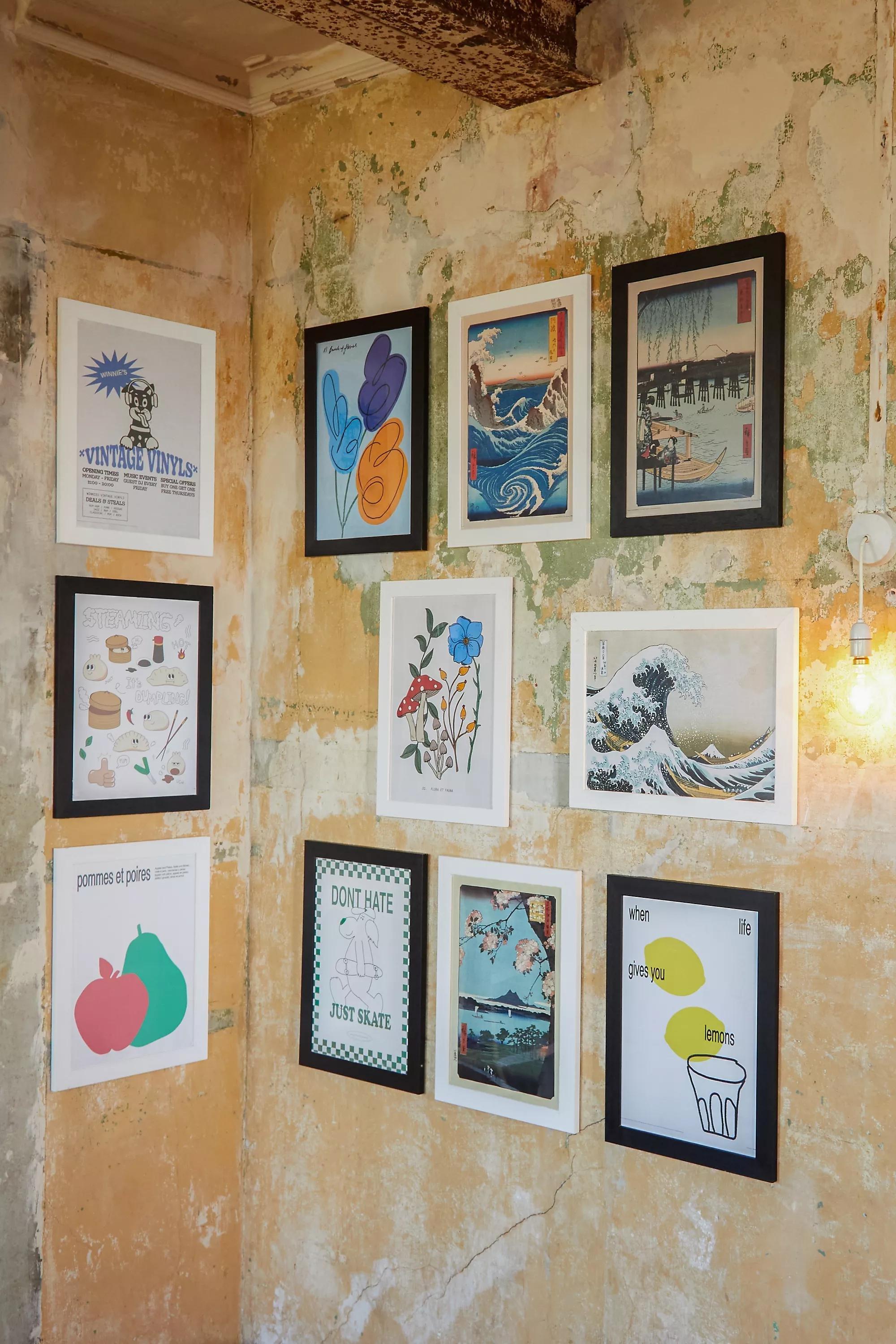 Multicolour Grove Wall Art Print, ASSORT, large image number 1
