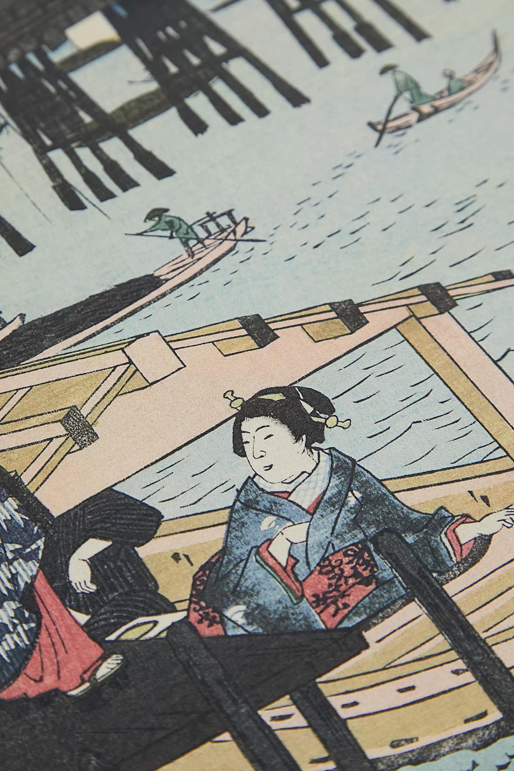 Multicolour Ryogoku In The Eastern Capital 30X40 Wall Art, , large image number 2