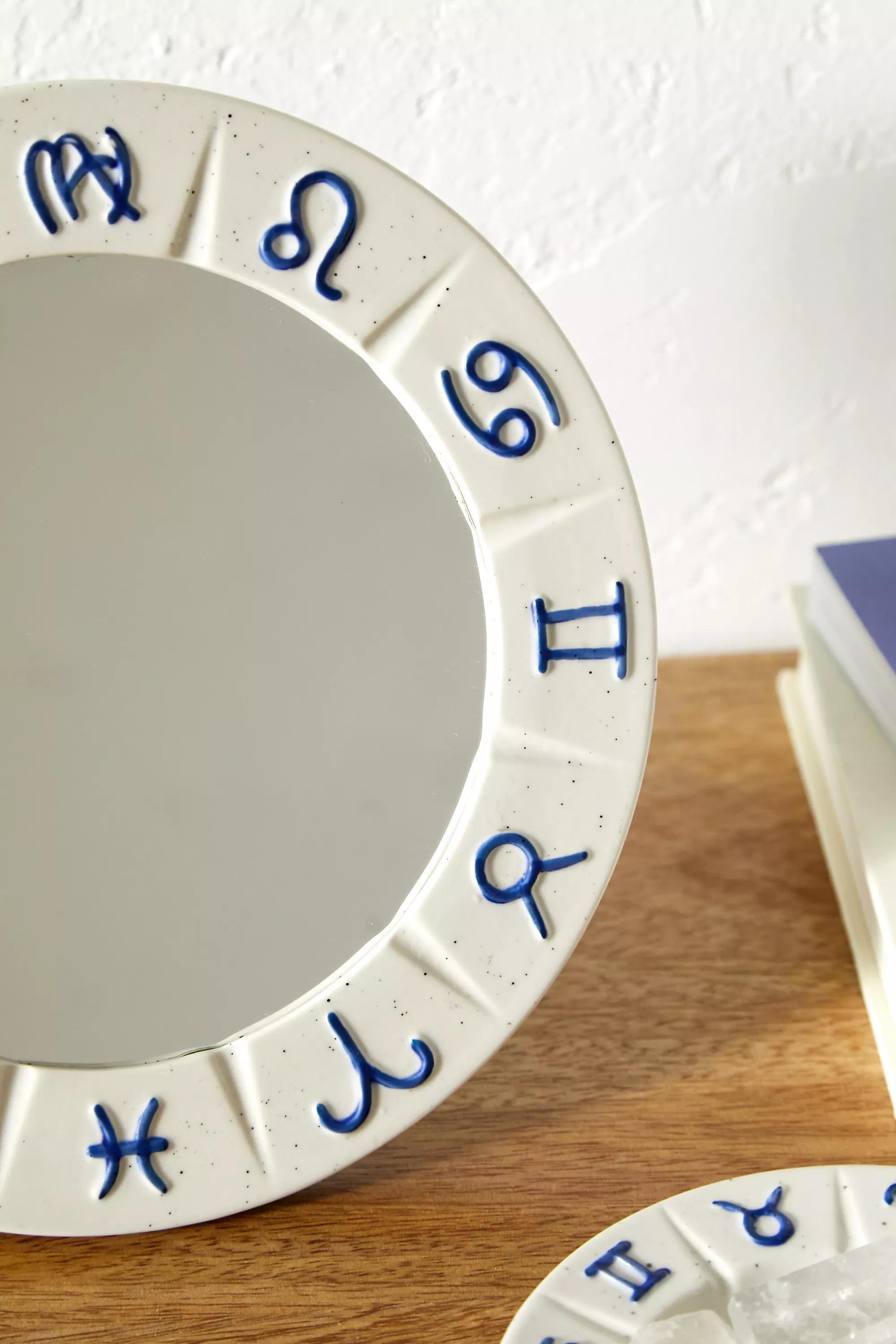 White Zodiac Mirror, , large image number 1