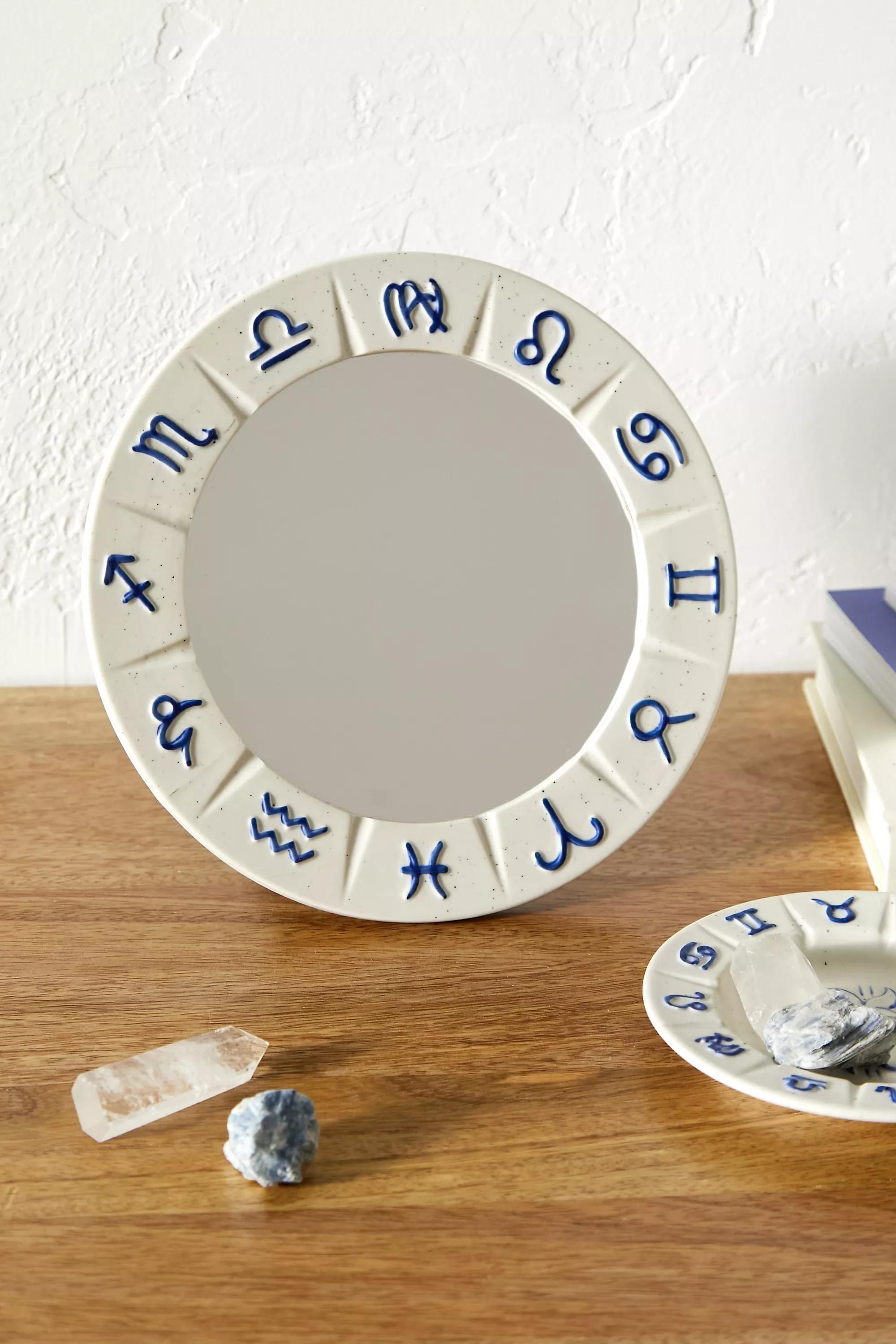 White Zodiac Mirror, , large image number 2