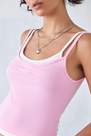Urban Outfitters - Pink Iets Frans... Gigi Double Layer Cami