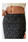 Urban Outfitters - Black Ditsy Floral Mesh Maxi Skirt