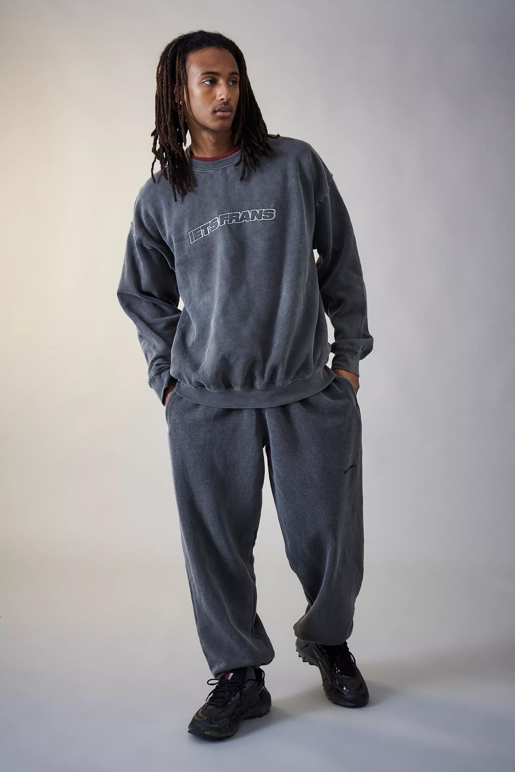 Black Washed Embroidered Sweatshirt, , large image number 2