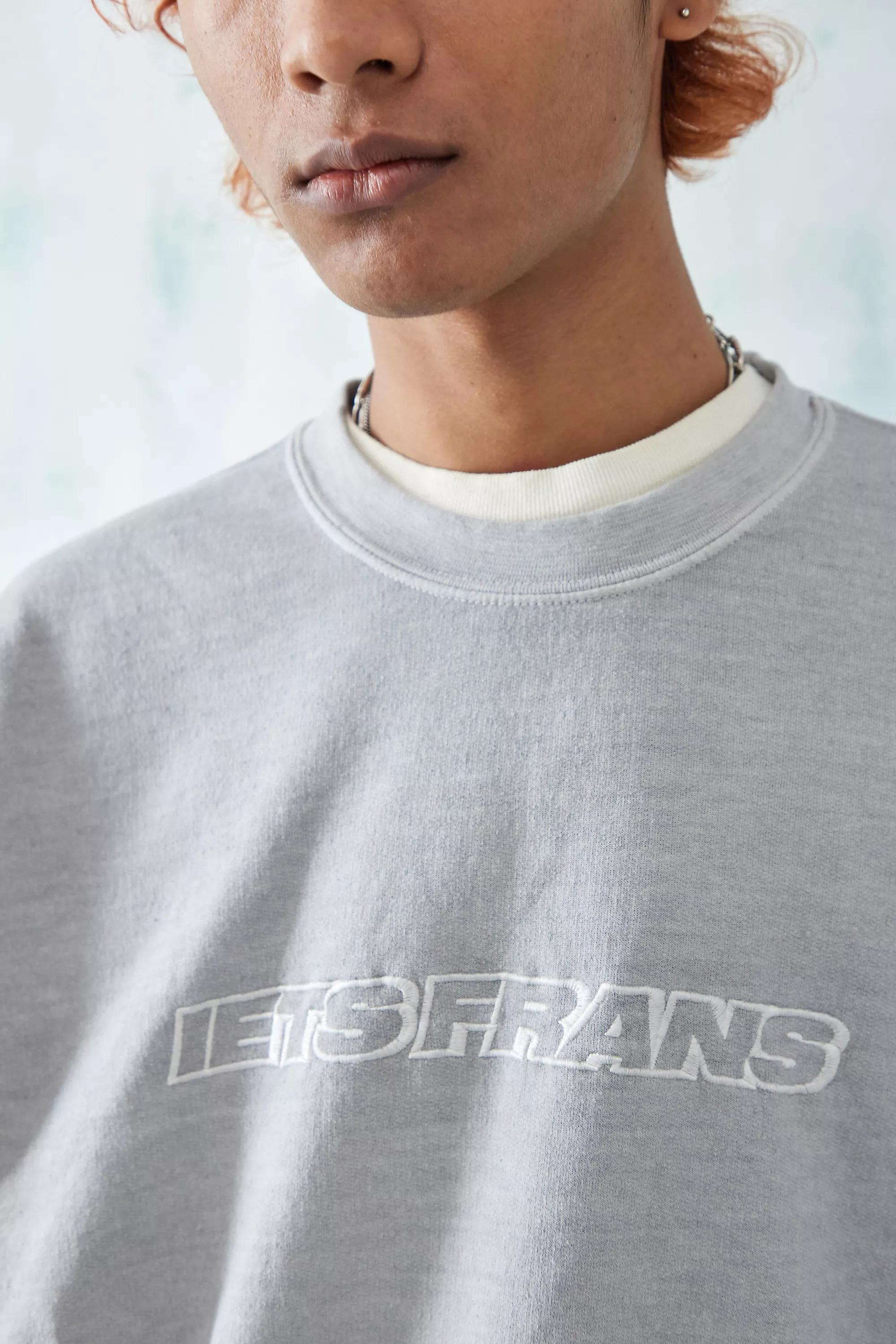 Urban Outfitters - Grey Big Embroidered Sweatshirt