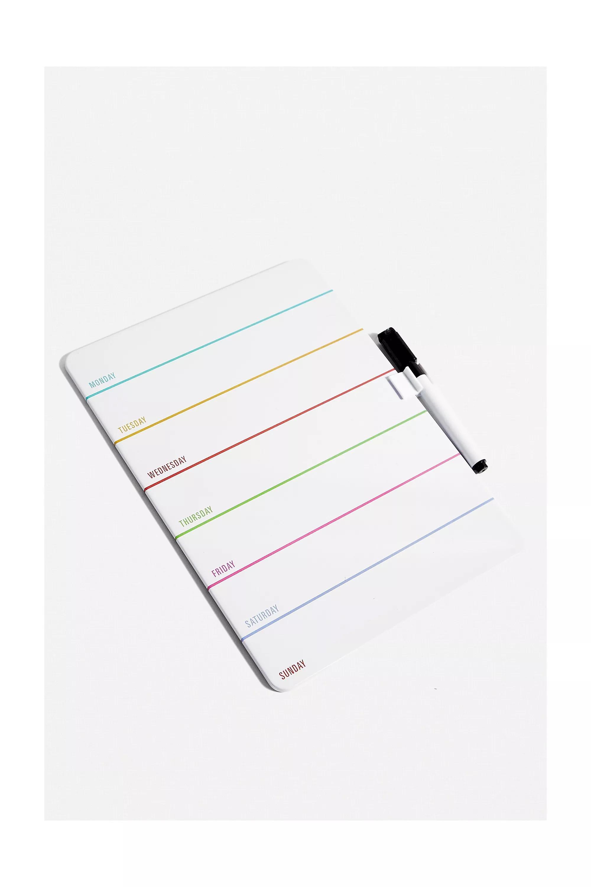 Multicolour Week Whiteboard Planner, ASSORT, large image number 0