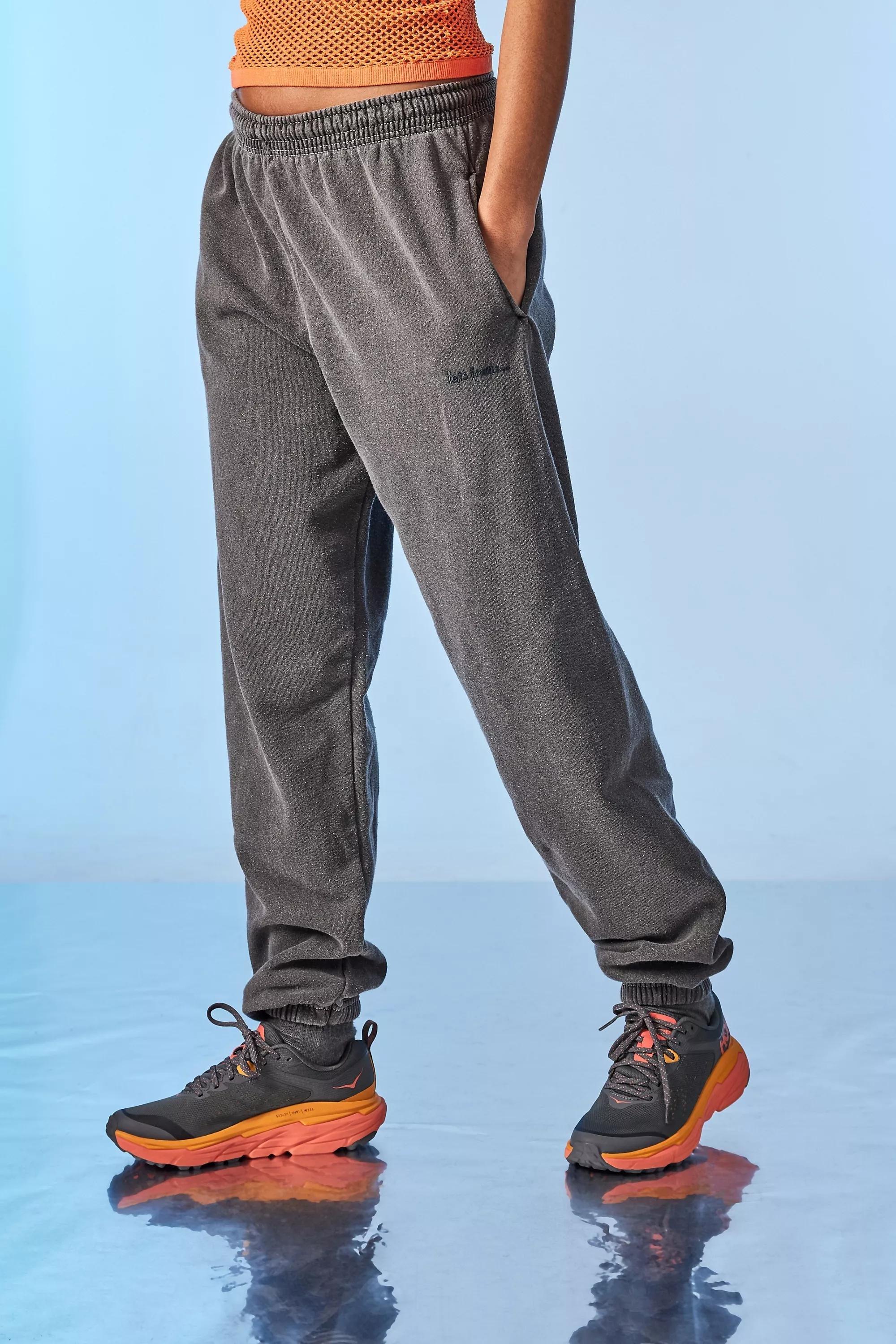 Grey cuffed joggers online mens