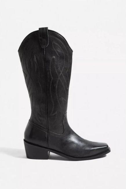 Black Uo Cassidy Western Leather Boots, , large image number 1