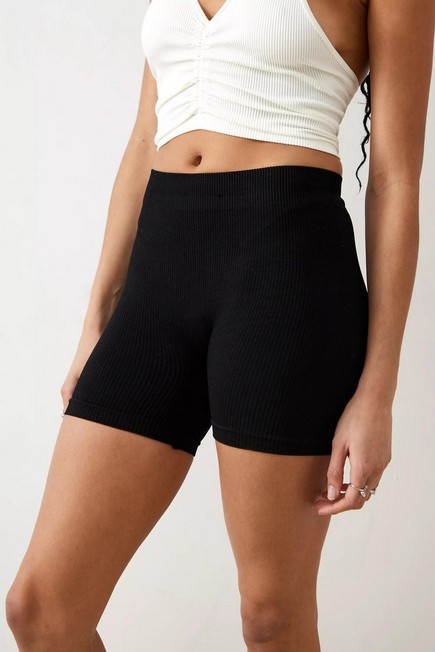 Urban Outfitters - Black Washed Cycling Shorts