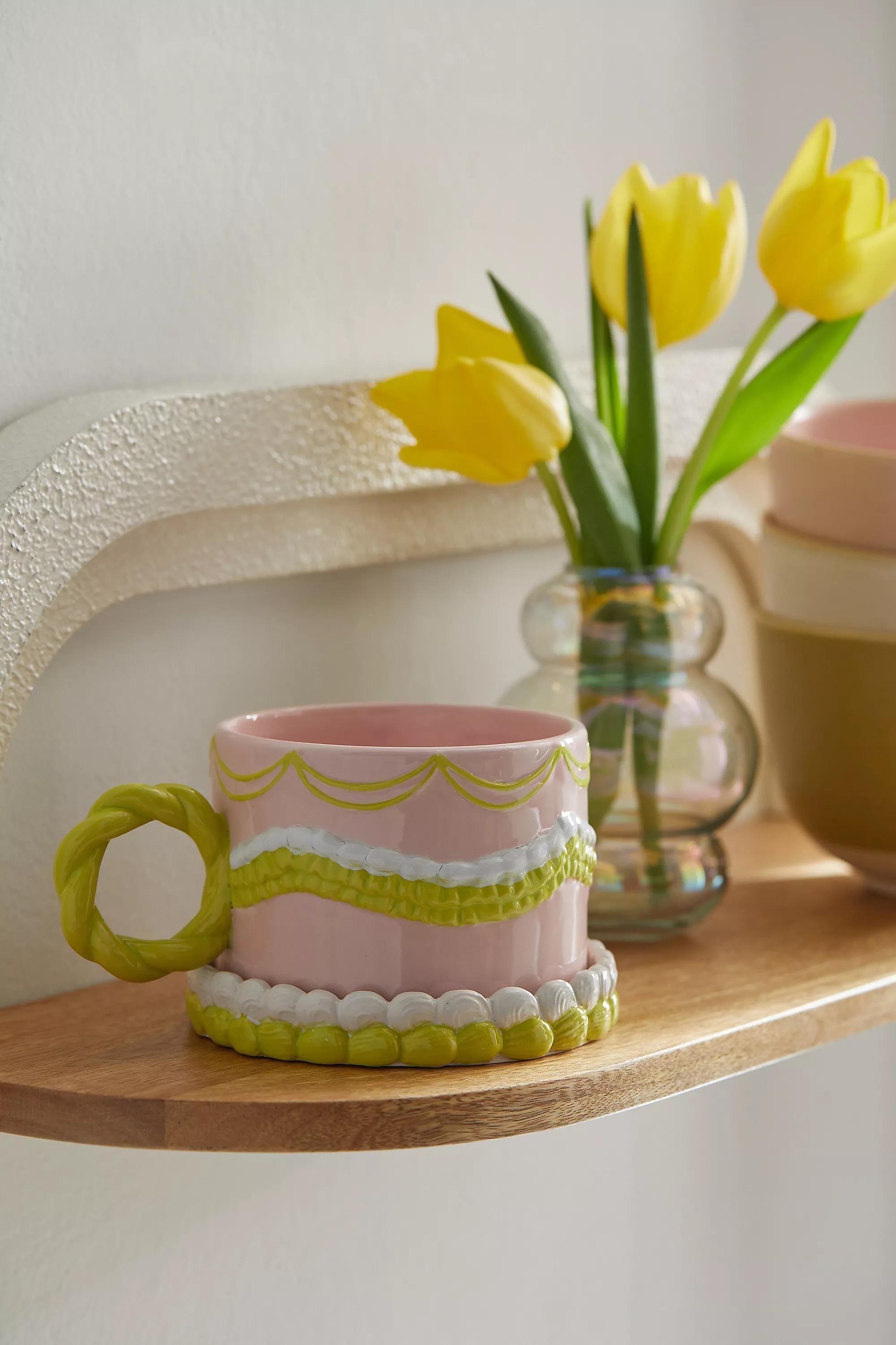 Yellow Cake Mug And Coaster Set, , large image number 0