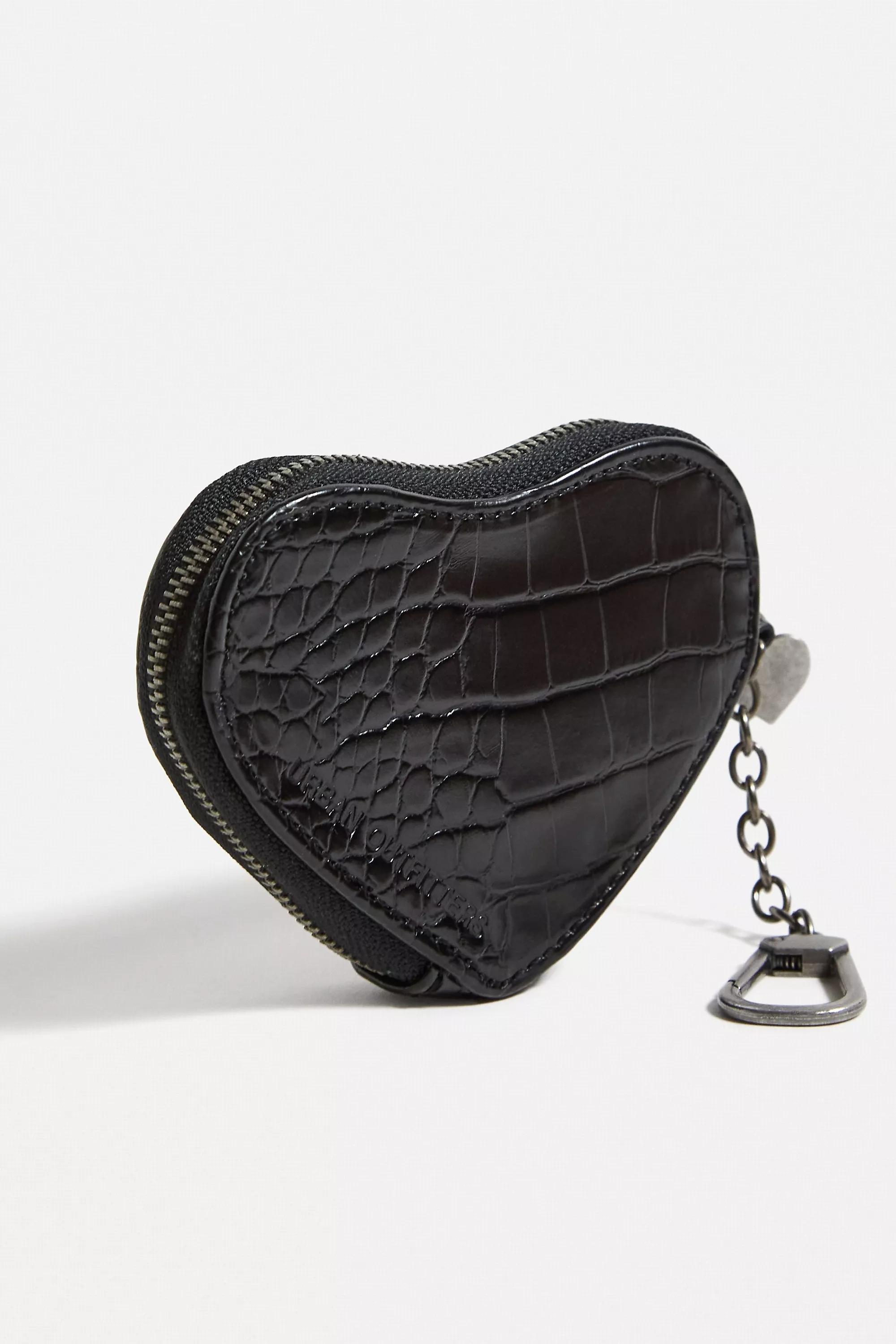 Black Heart Pu Clip-On Purse, , large image number 2