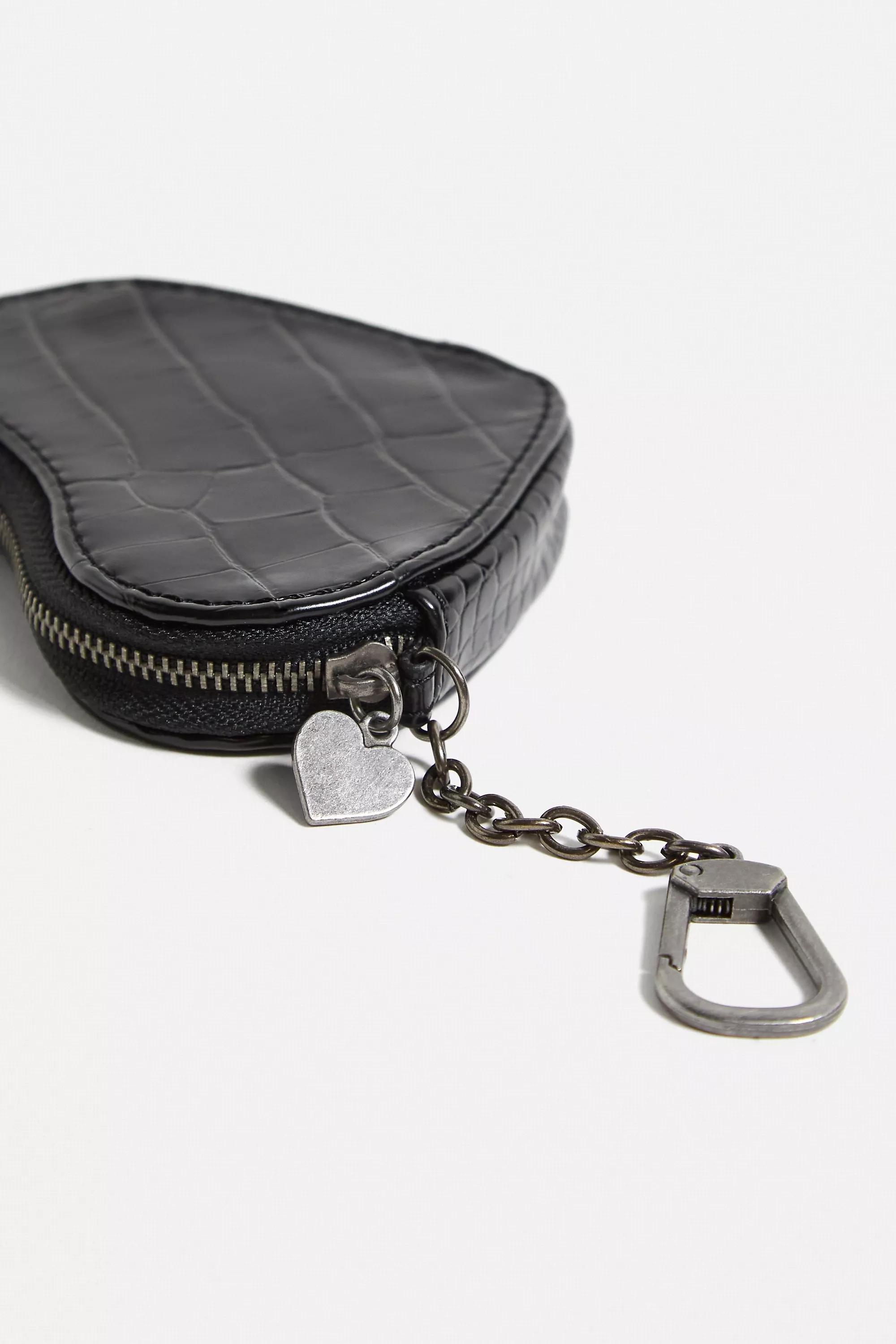 Black Heart Pu Clip-On Purse, , large image number 3