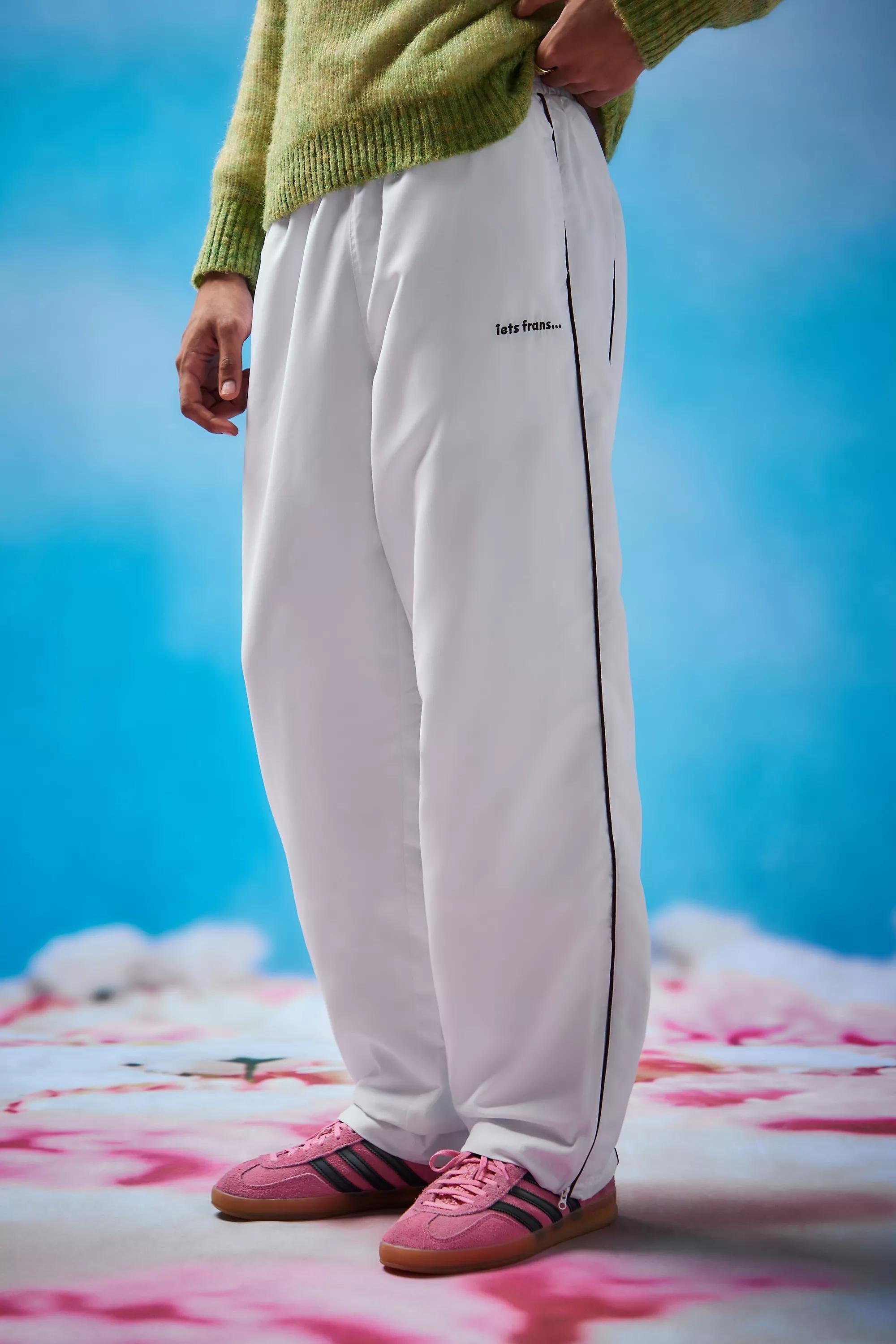 White track pants for ladies sale