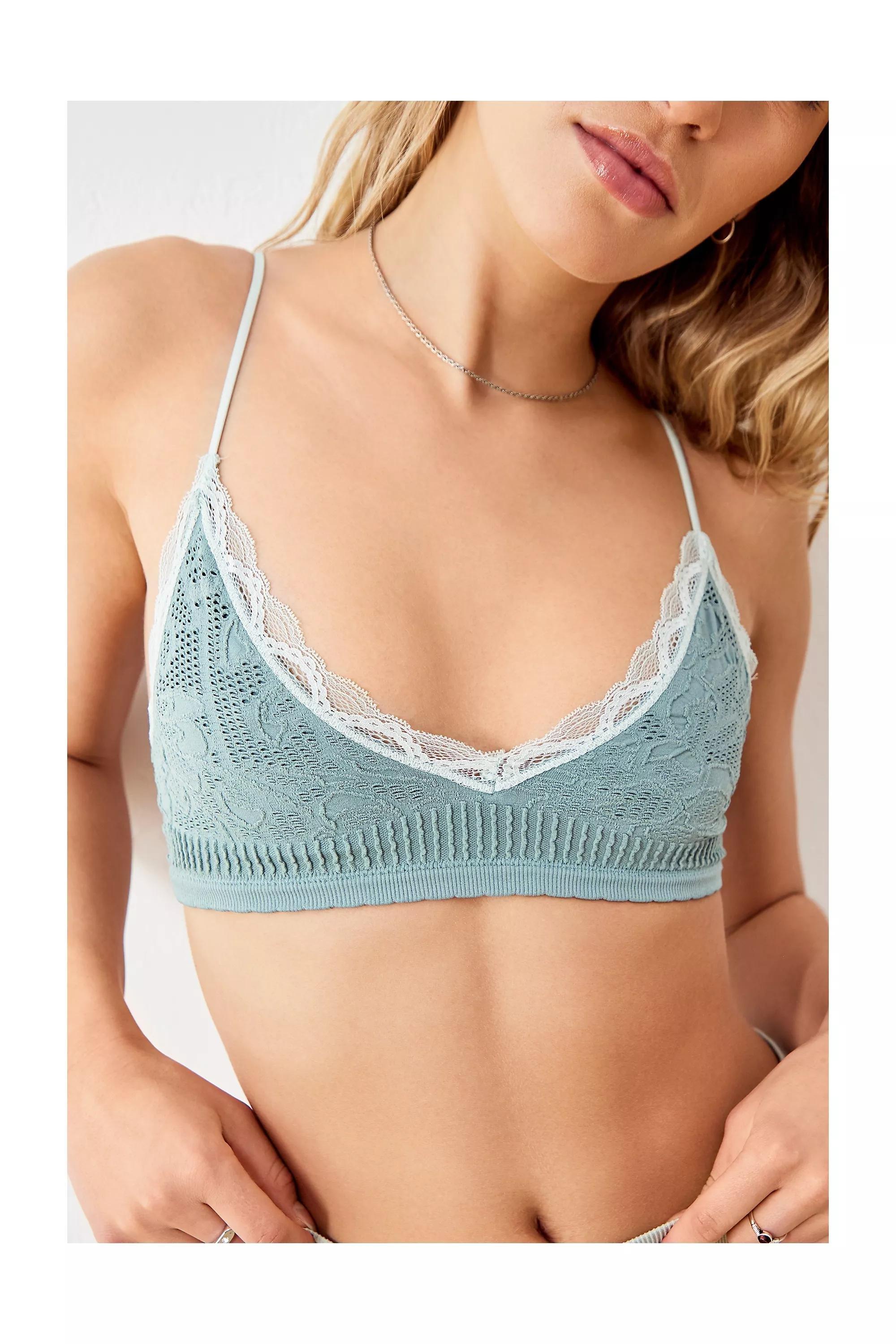 Urban Outfitters Turquoise Seamless Bralette