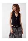 Urban Outfitters - Black Archive Maria Waistcoat
