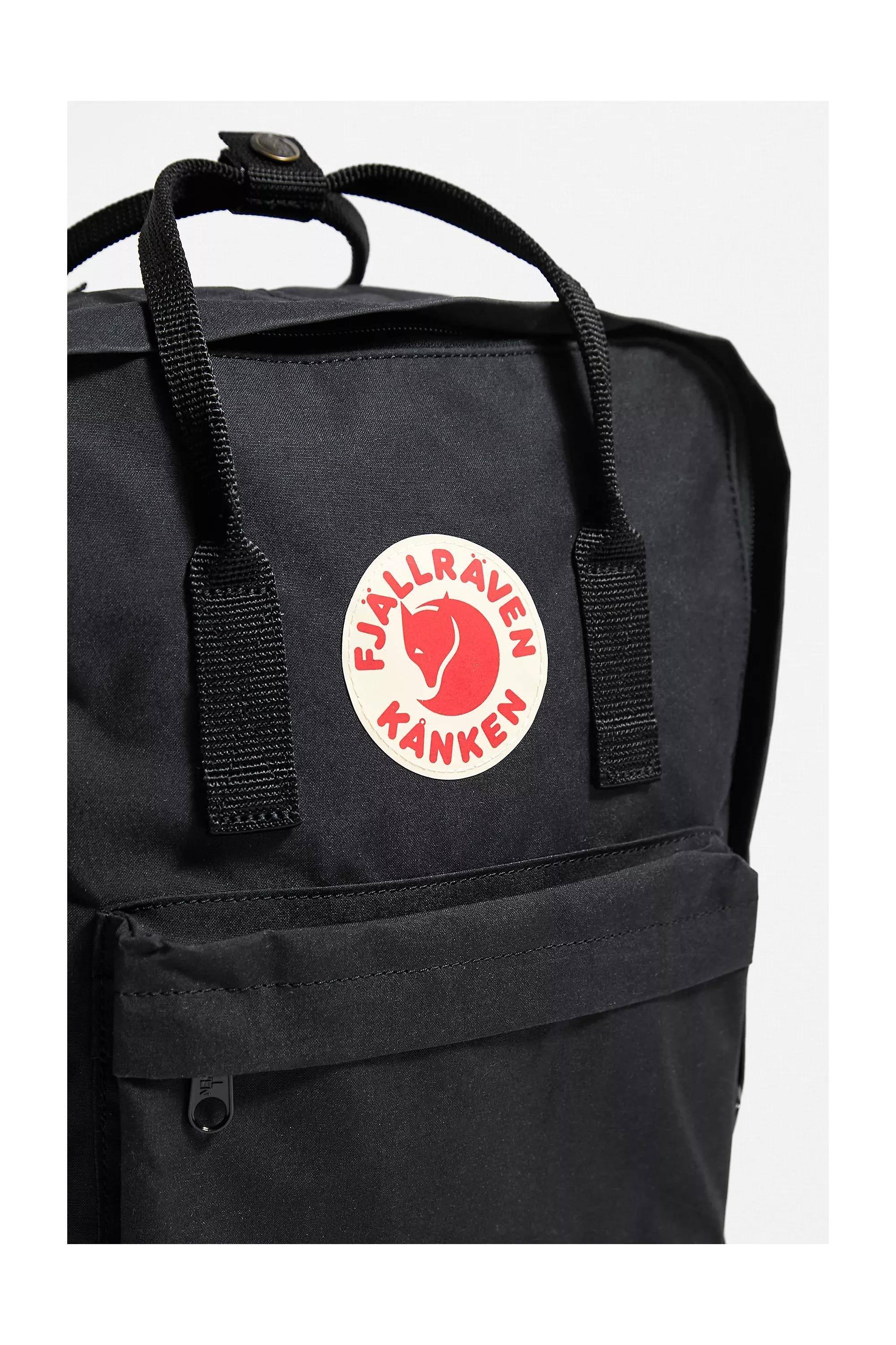 Black Fjallraven Kanken Backpack, BLK, large image number 1