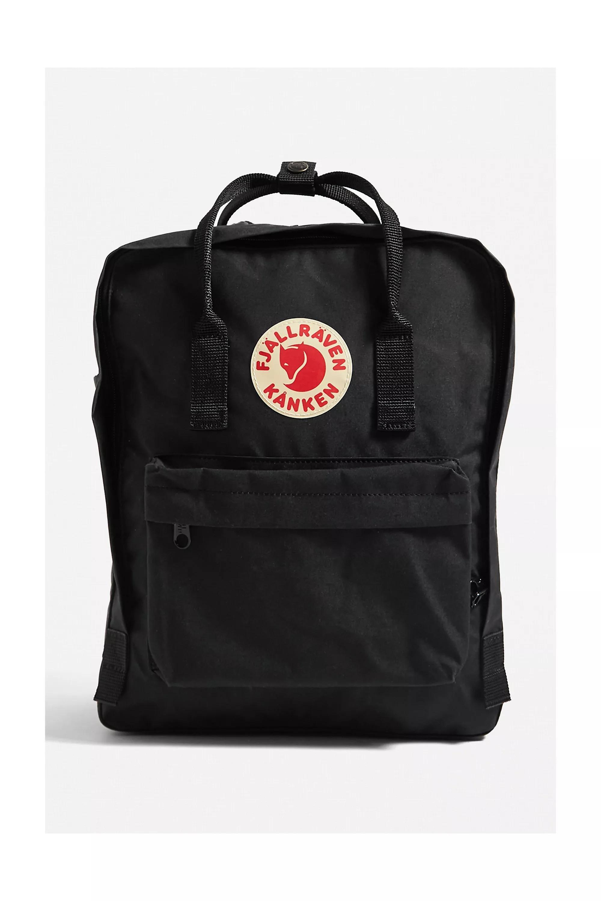 Black Fjallraven Kanken Backpack, BLK, large image number 2