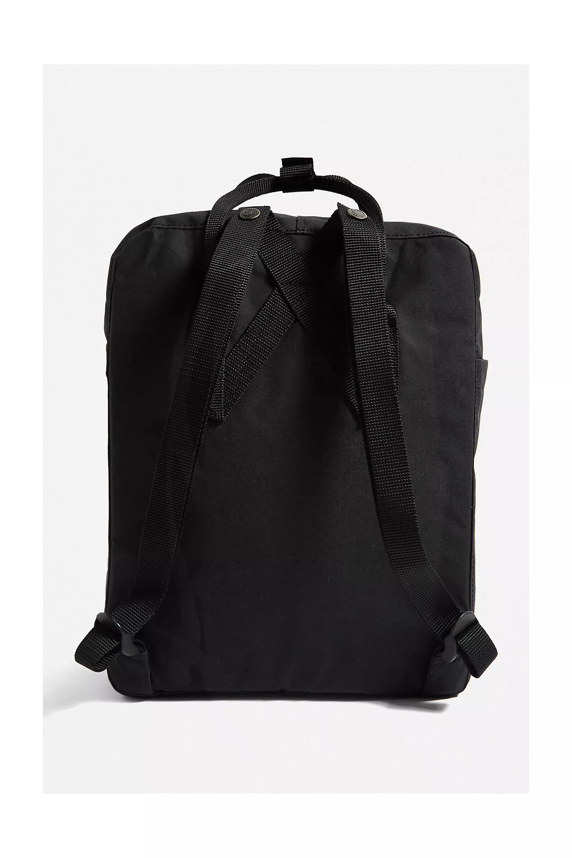 Black Fjallraven Kanken Backpack, BLK, large image number 4