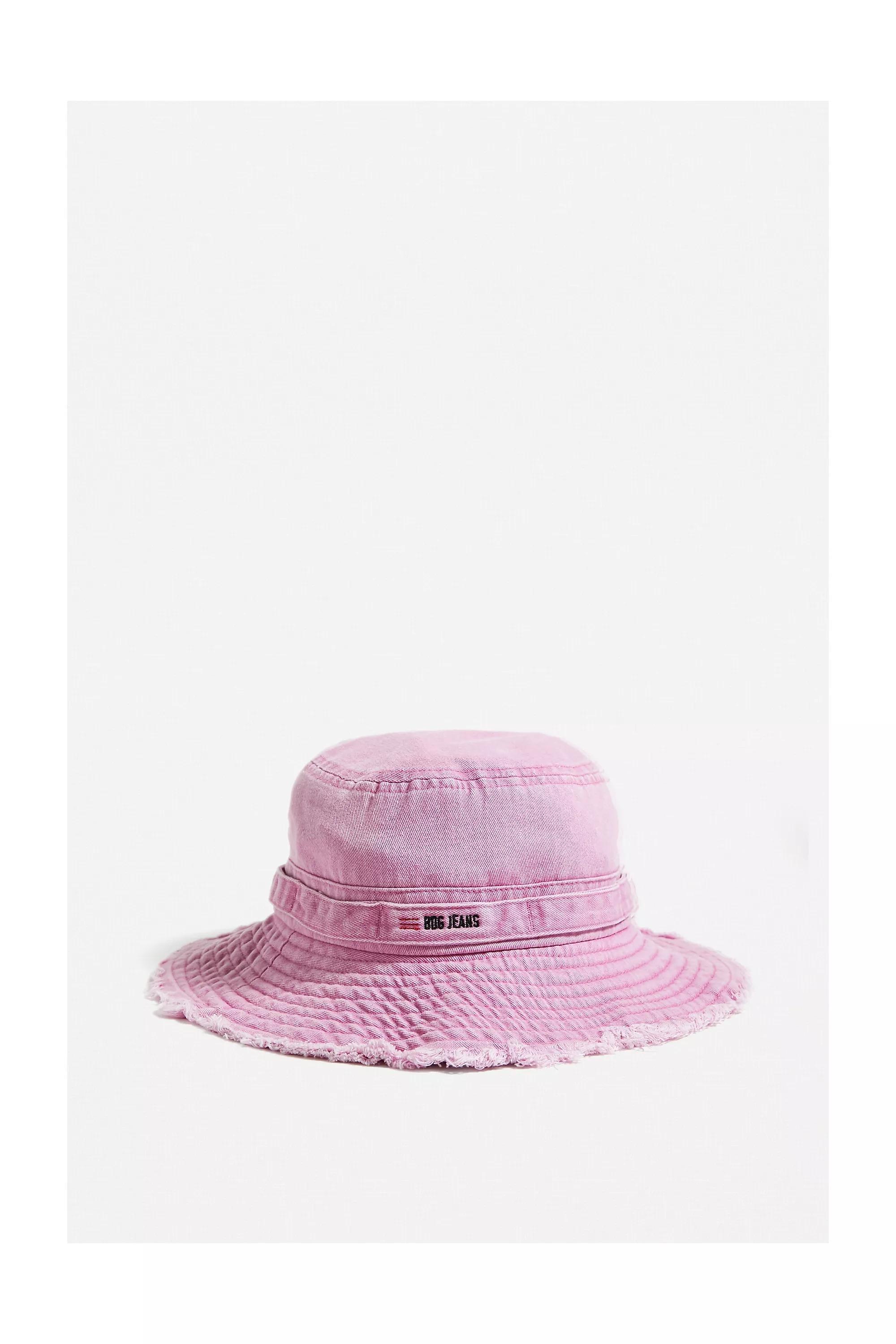 Pink Frayed Boonie Hat, , large image number 1