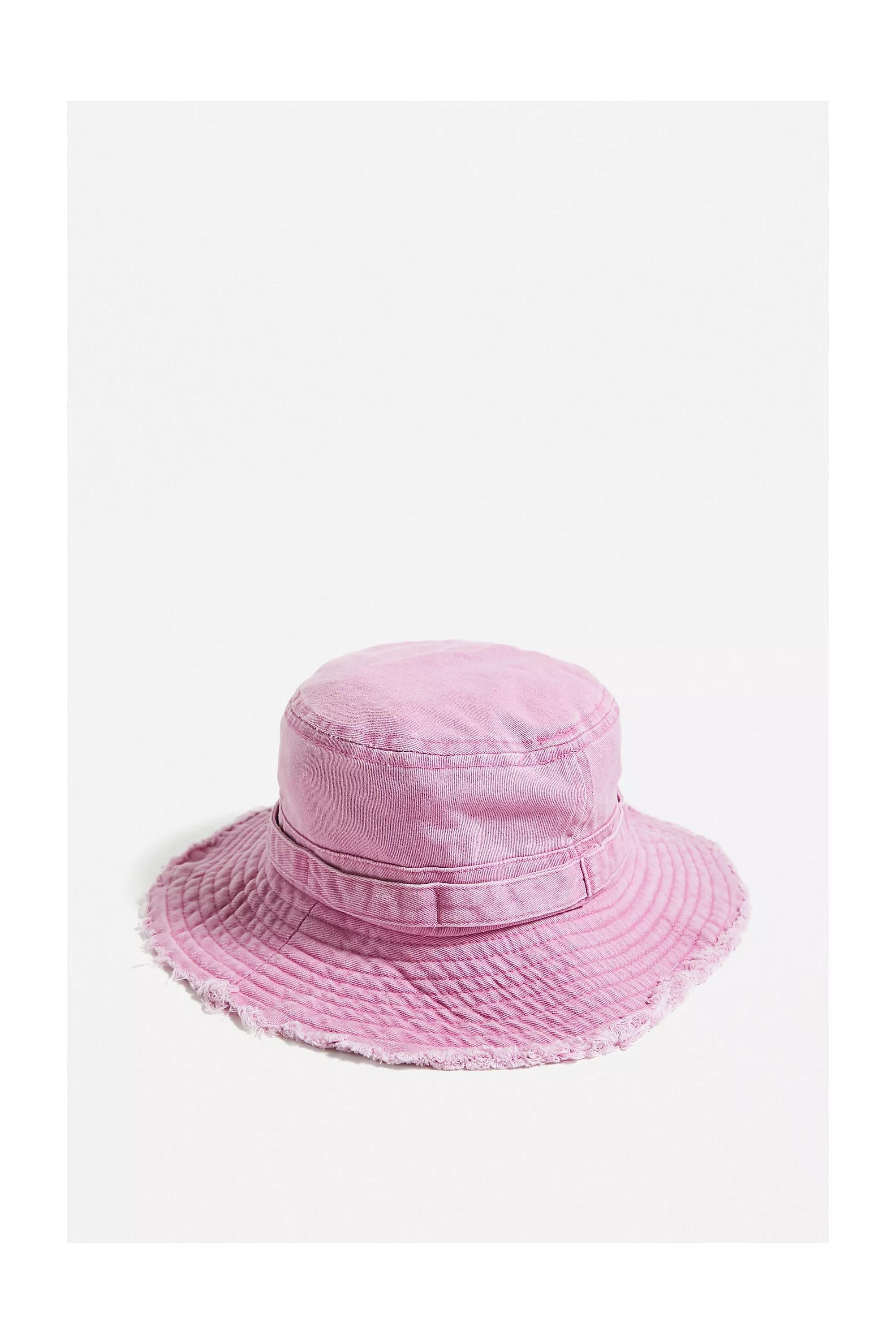 Pink Frayed Boonie Hat, , large image number 3