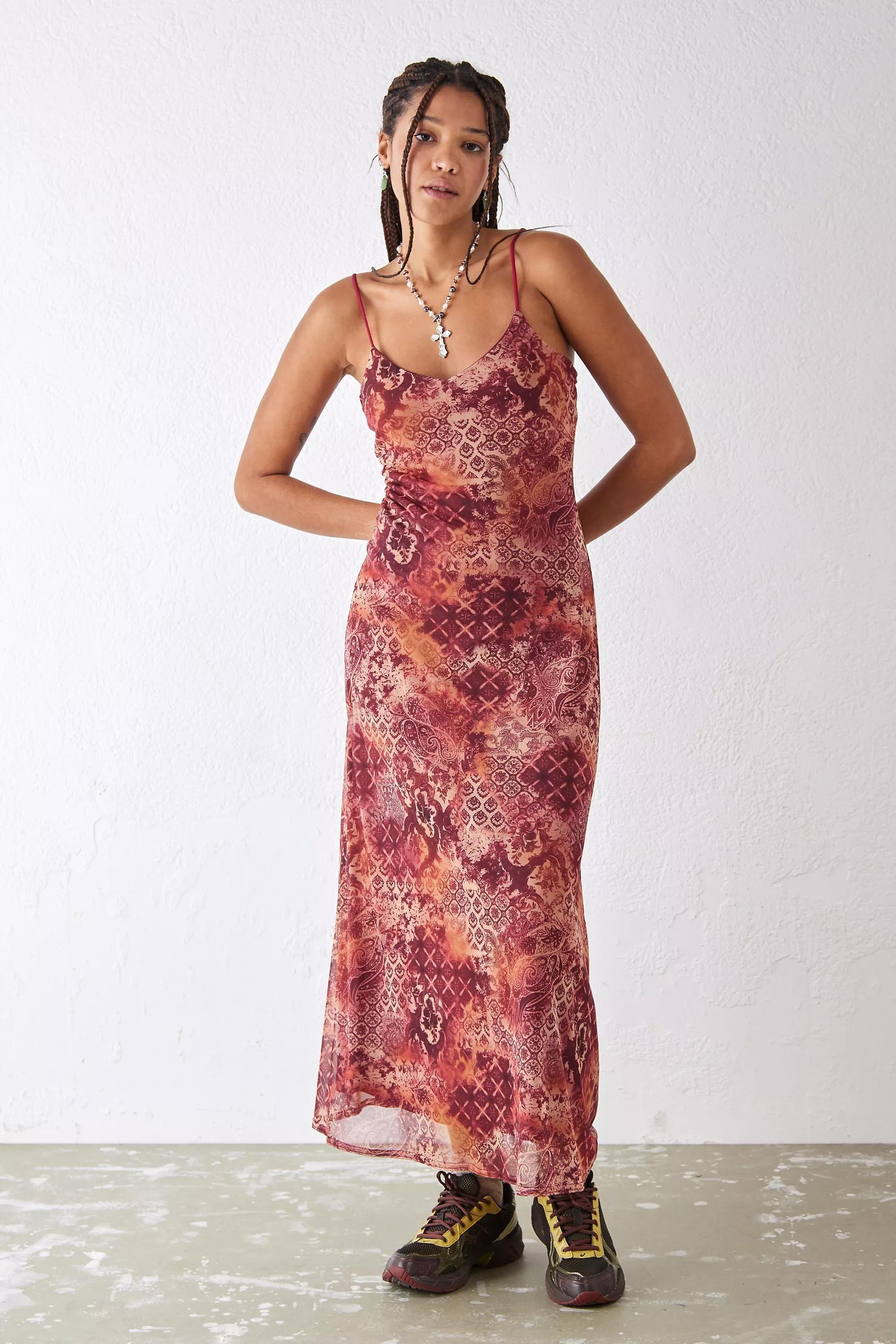 Orange 2025 paisley dress