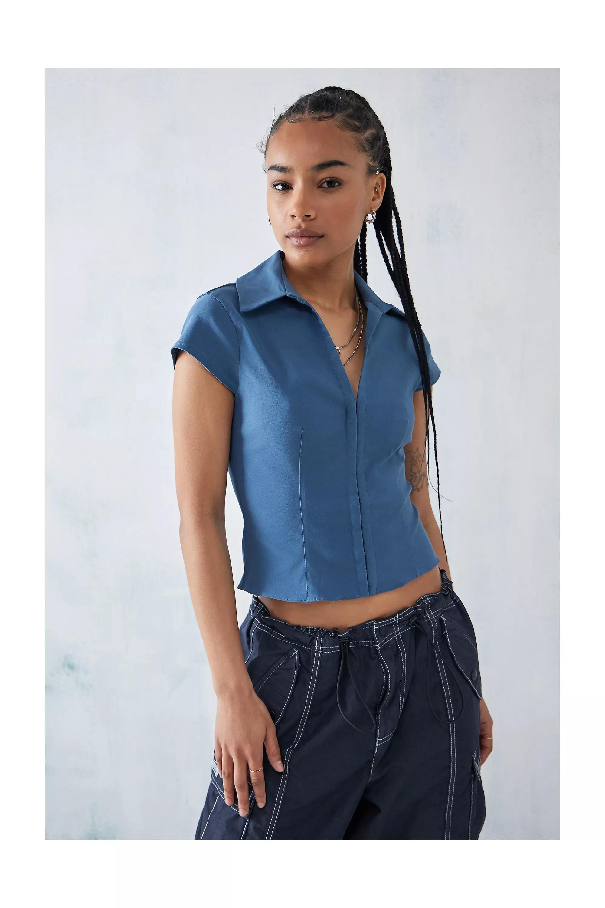 UO Bengaline Corset Shirt curated on LTK