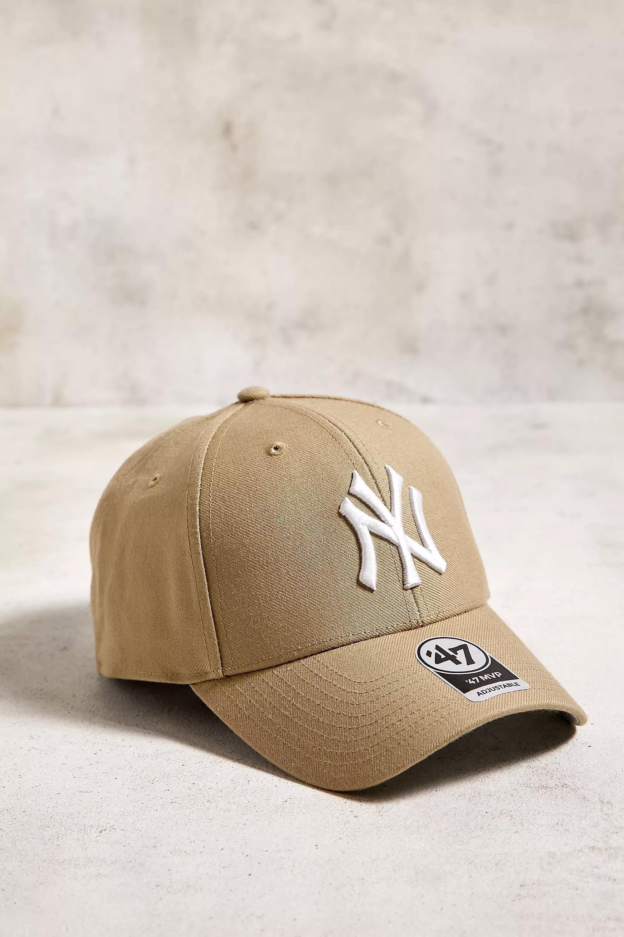 Beige Brand Ny Yankees Baseball Cap, NEUTR, large image number 1