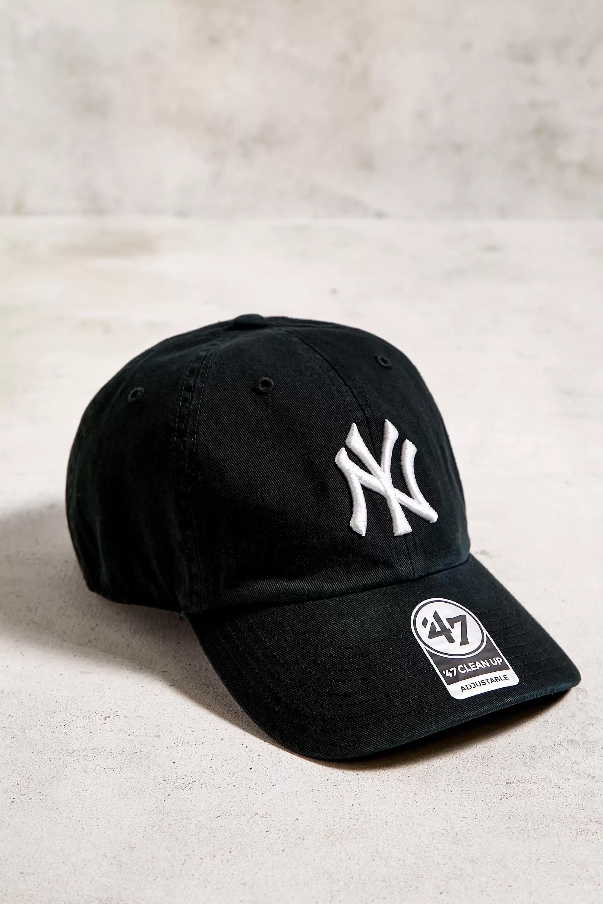 Black Brand Ny Yankees Black Clean Up Cap, BLK, large image number 0