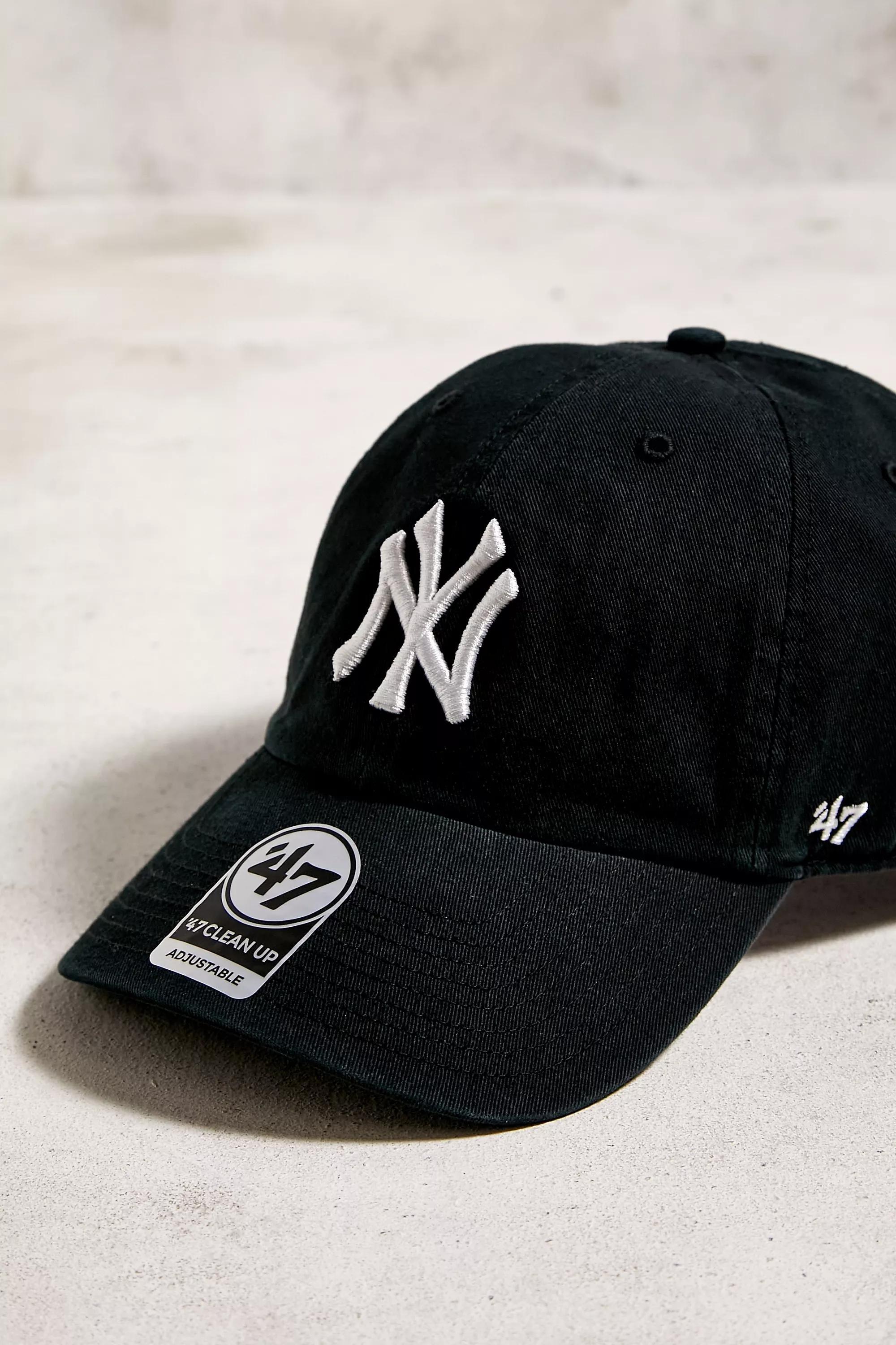 Black Brand Ny Yankees Black Clean Up Cap, BLK, large image number 2