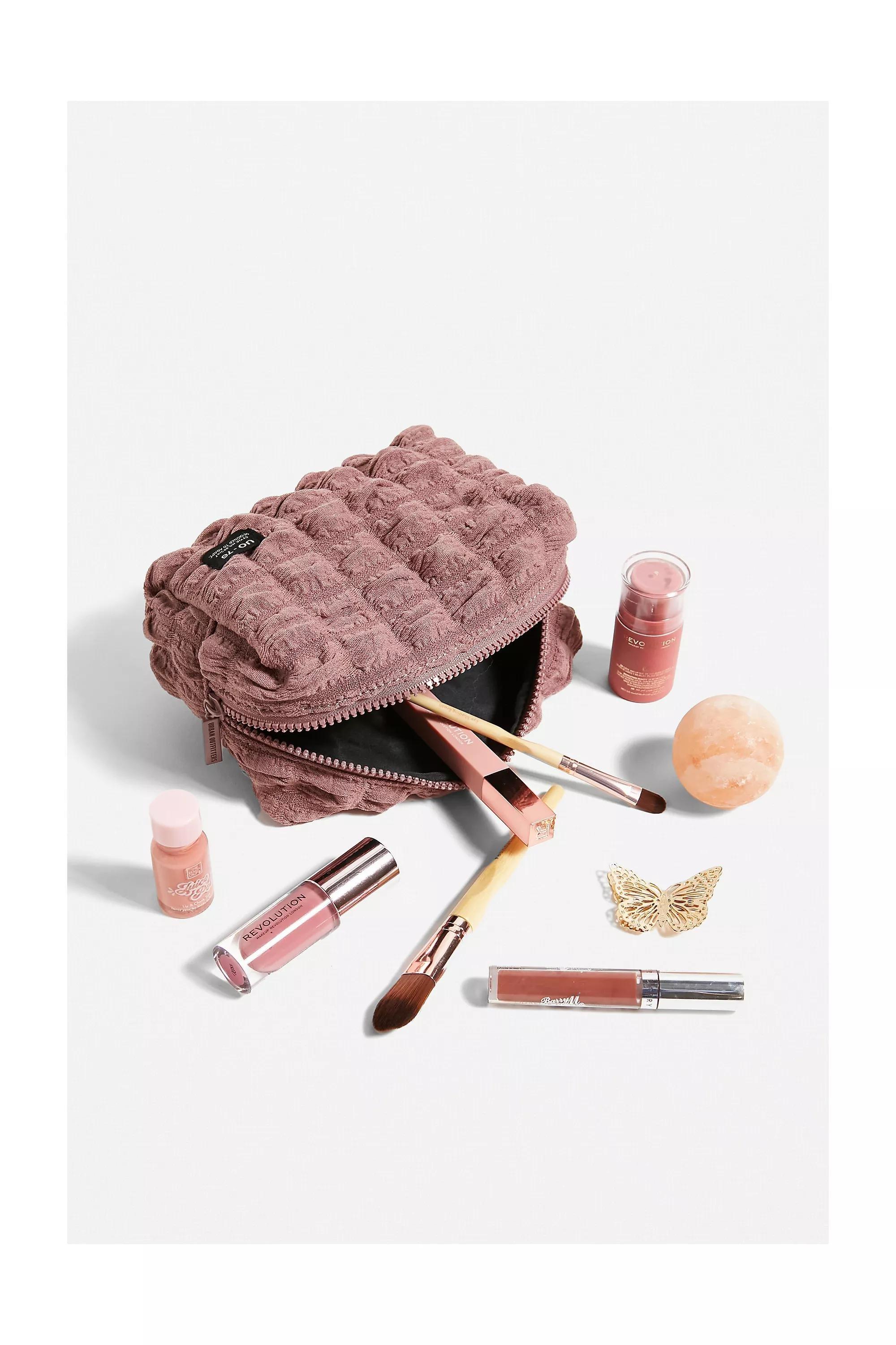 Pink Knitted Makeup Bag, , large image number 1