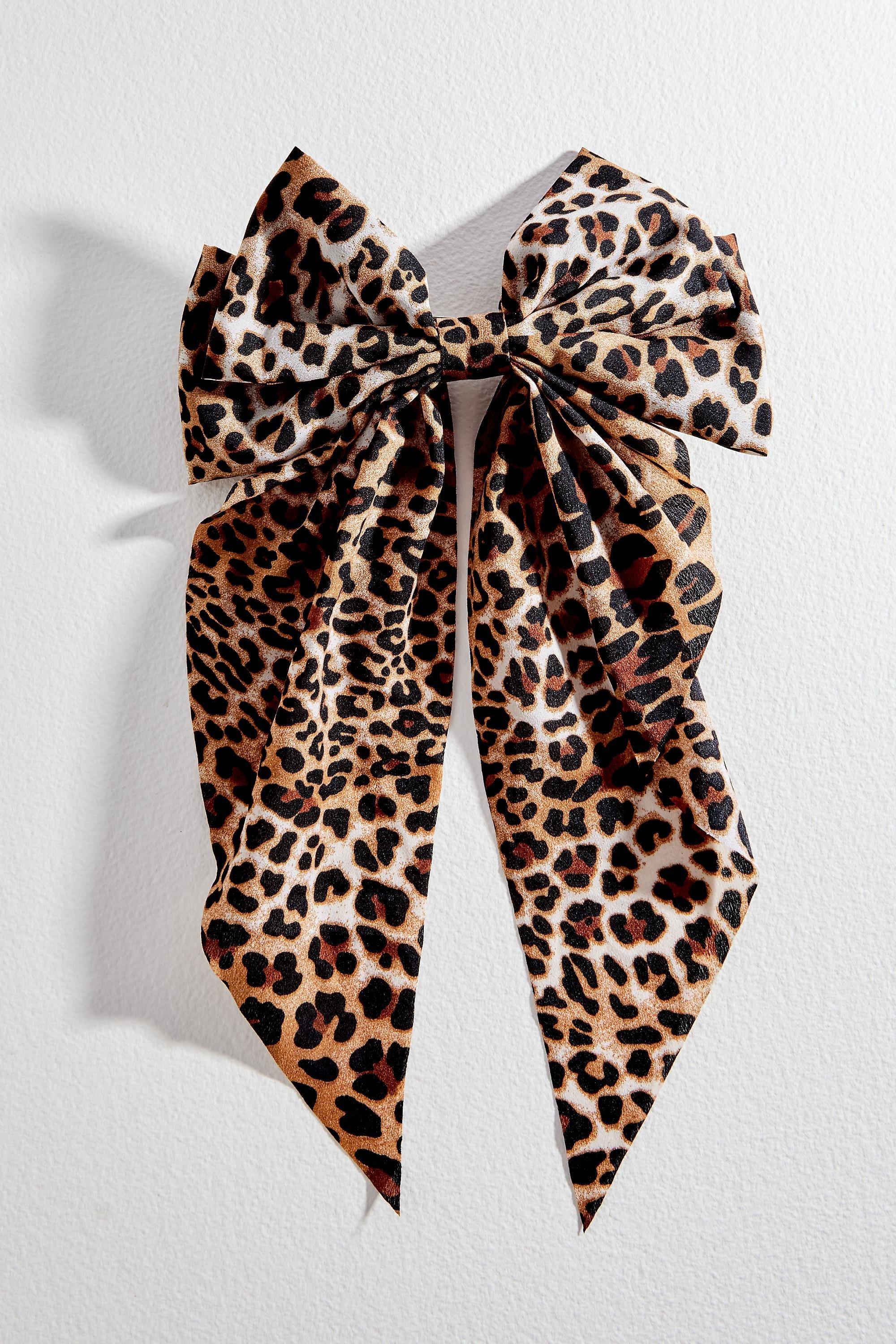 Brown UO Bow Hair Clip, , medium